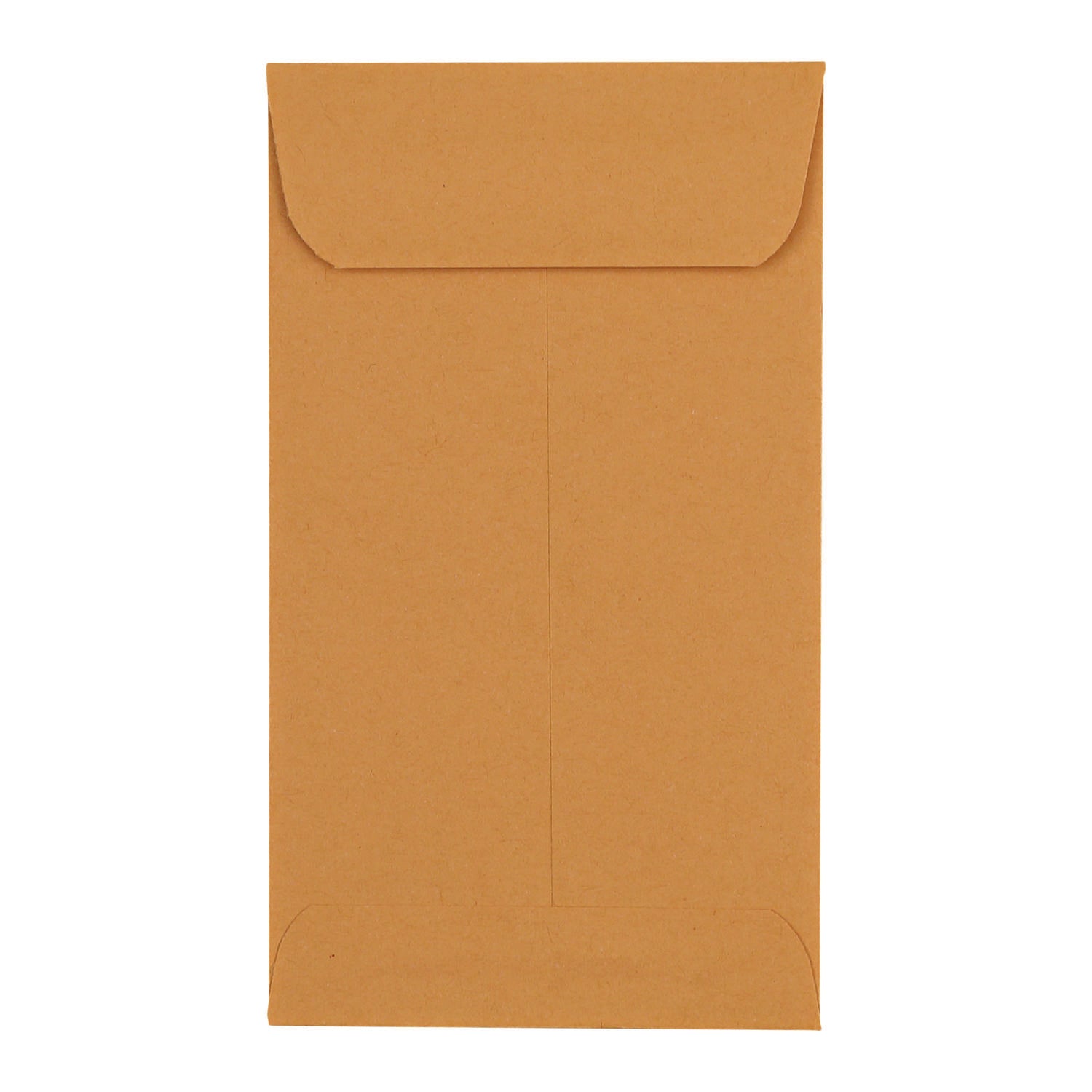 Universal® Kraft Coin Envelope, #5 1/2, Round Flap, Gummed Closure, 3.13 x 5.5, Light Brown Kraft, 500/Box