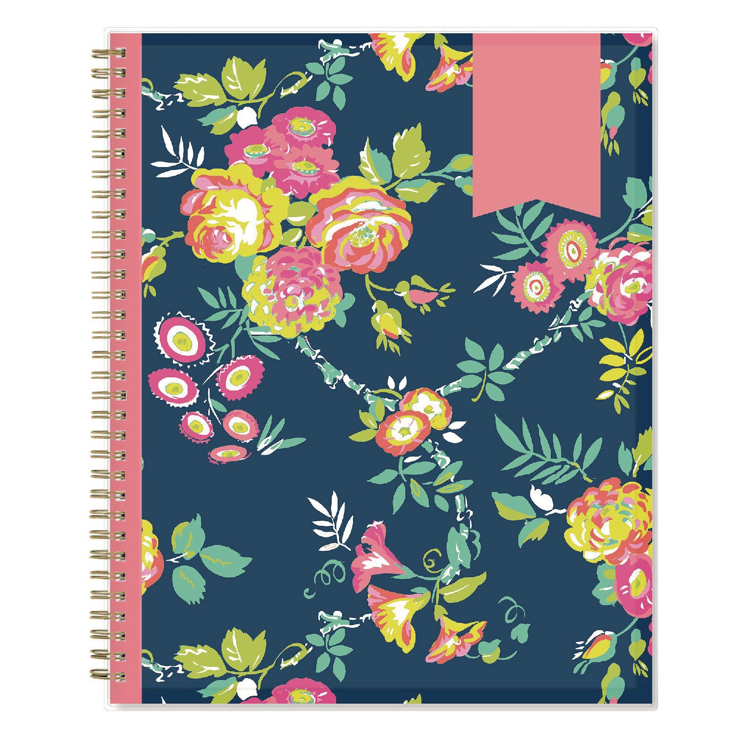 Blue Sky® Day Designer Peyton Create-Your-Own Cover Weekly/Monthly Planner, Floral Artwork, 11 x 8.5, Navy, 12-Month (Jan to Dec): 2025