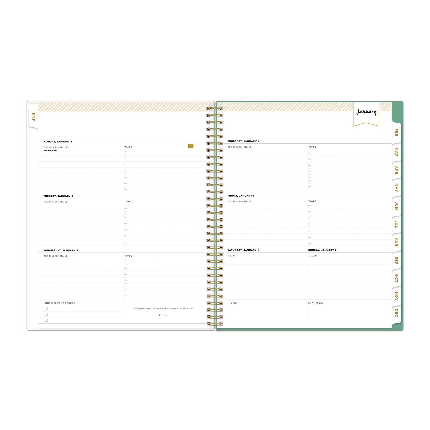 Blue Sky® Day Designer Peyton Create-Your-Own Cover Weekly/Monthly Planner, Floral Artwork, 11 x 8.5, White, 12-Month (Jan-Dec): 2025