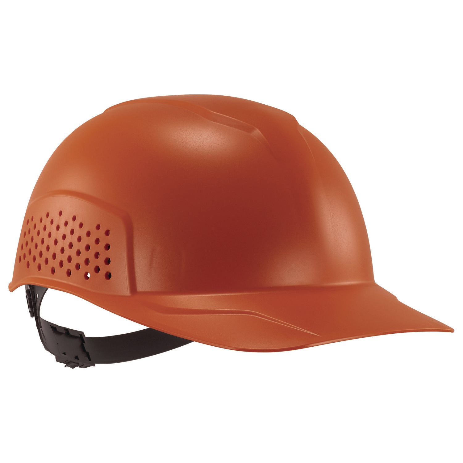 Skullerz 8951 Vented Hard Shell Bump Cap, Short Brim, Orange