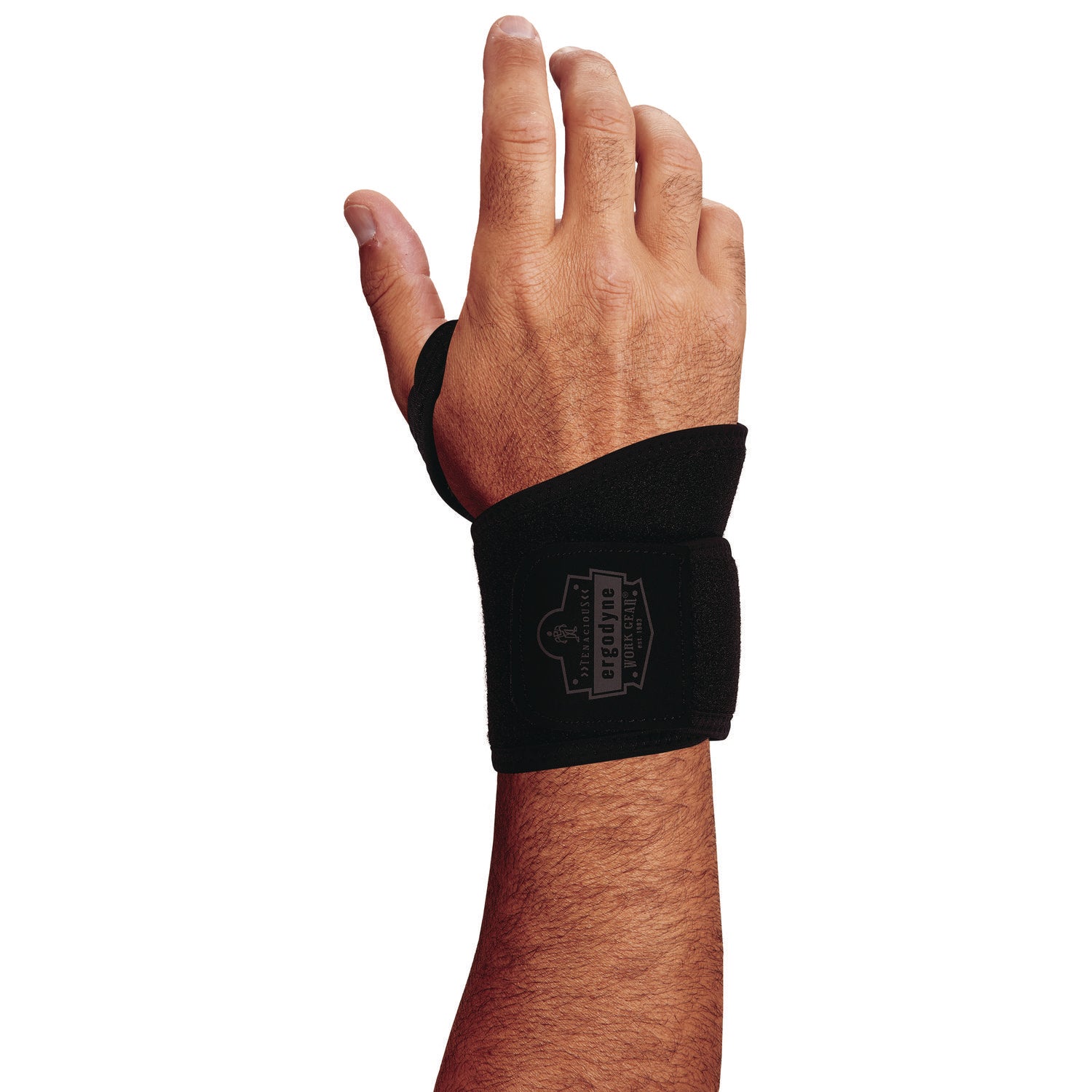 ProFlex 425 Neoprene Wrist Wrap Support with Thumb Loop, One Size Fits Most, Fits Left Hand/Right Hand, Black ergodyne® Flipcost