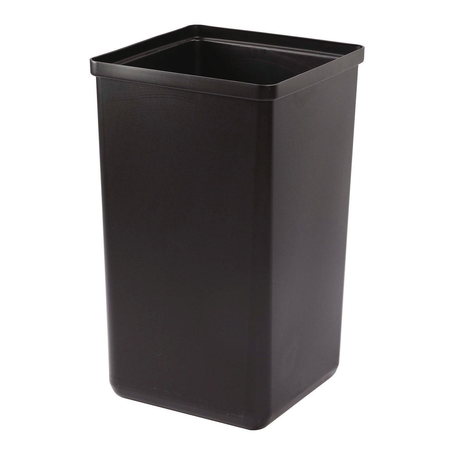 29 Gallon Trash/Recycling Cans, Steel, Blue Recycling Can with Square Lid, Black Trash Can with Square Lid Alpine Industries Flipcost