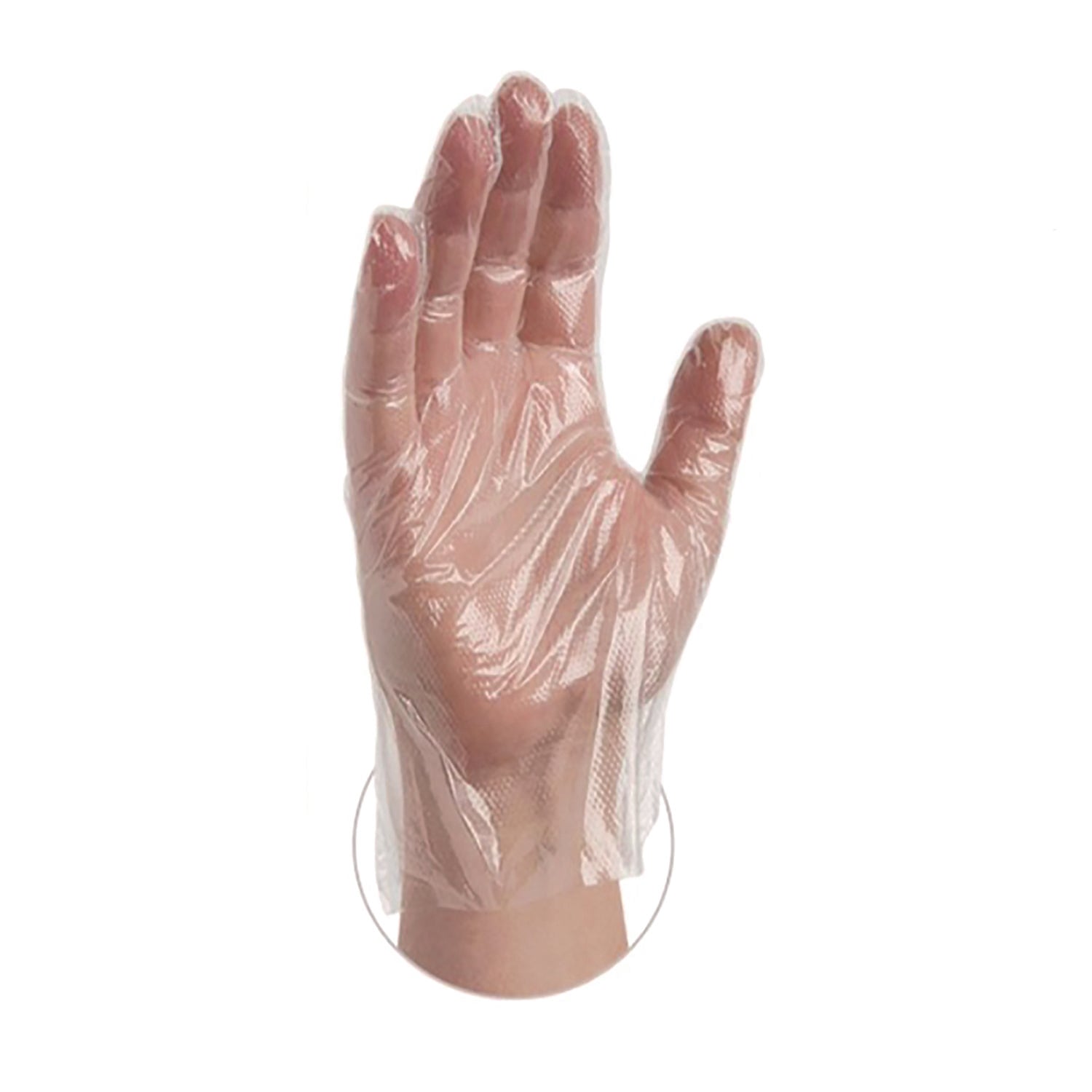 X3® by AMMEX® Poly Food Safe Industrial Gloves, Large, Clear, 500/Box