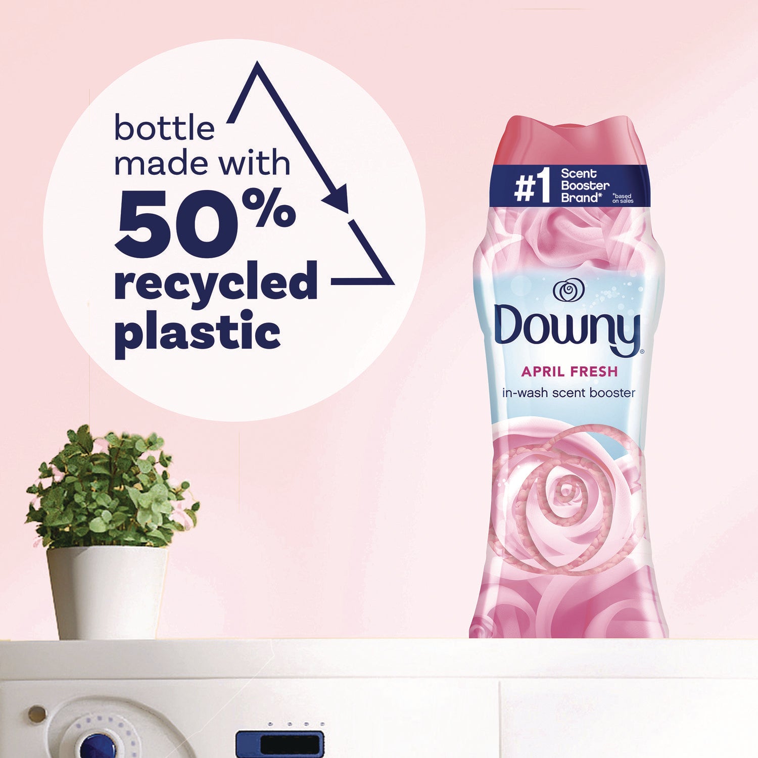 Downy® Fresh Protect In-Wash Scent Beads with Febreze Odor Defense, April Fresh Scent, 24 oz Pour Bottle