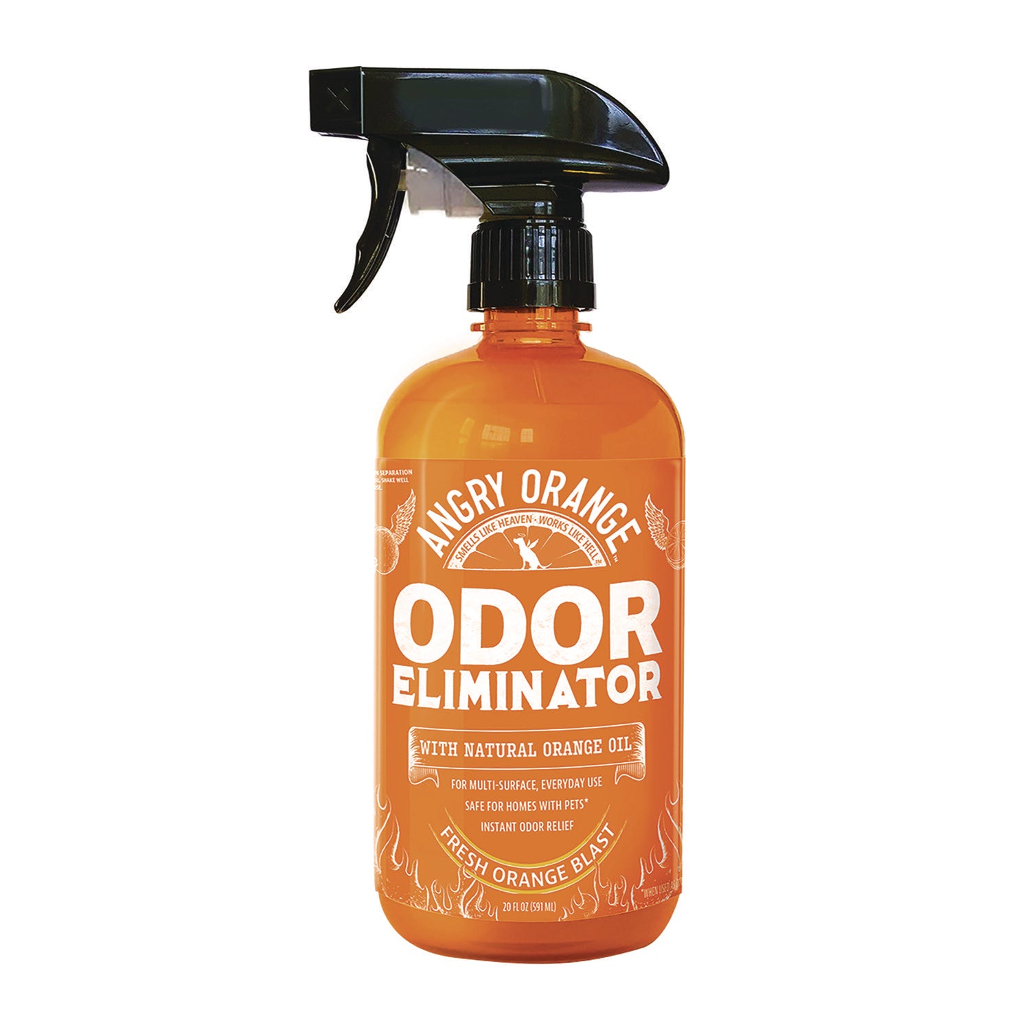 Angry Orange Pet Odor Eliminator Spray, Fresh Orange Blast Scent, 20 oz Spray Bottle