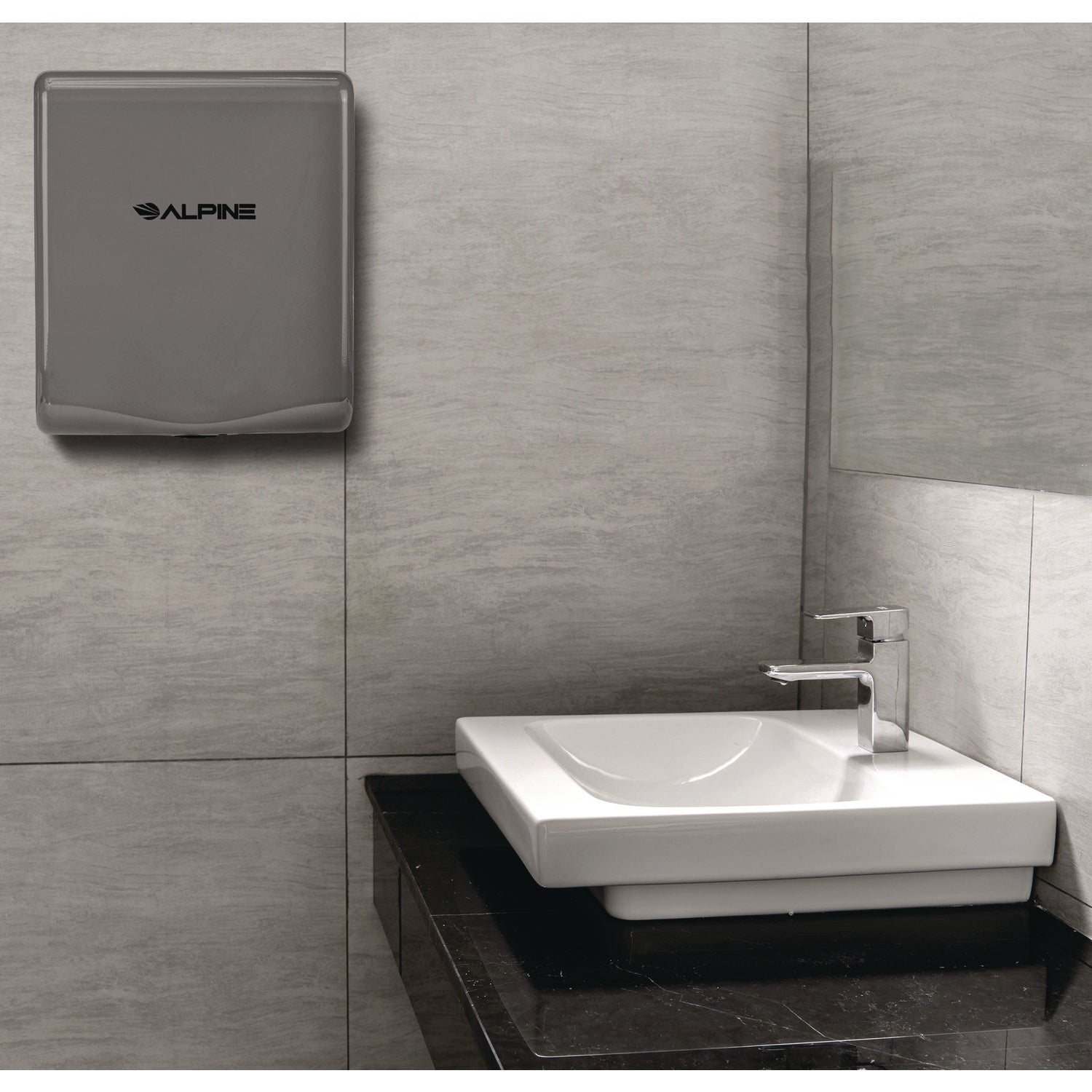 Willow Commercial 120V Automatic Hand Dryer, 3.93 x 11.25 x 12.63, Stainless Steel, Gray Alpine Industries Flipcost