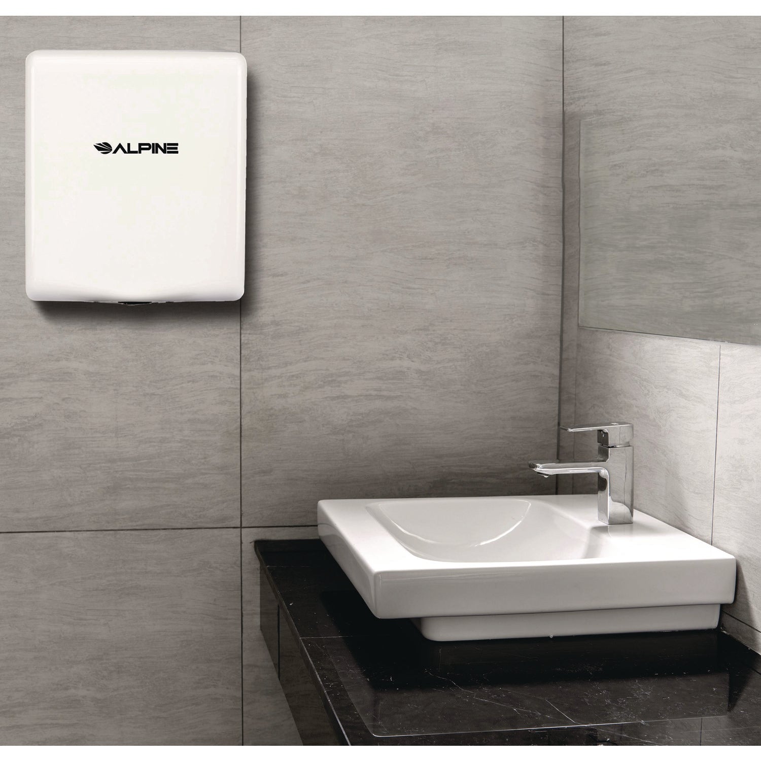 Willow Commercial 120V Automatic Hand Dryer, 3.93 x 11.25 x 12.63, Stainless Steel, White Alpine Industries Flipcost