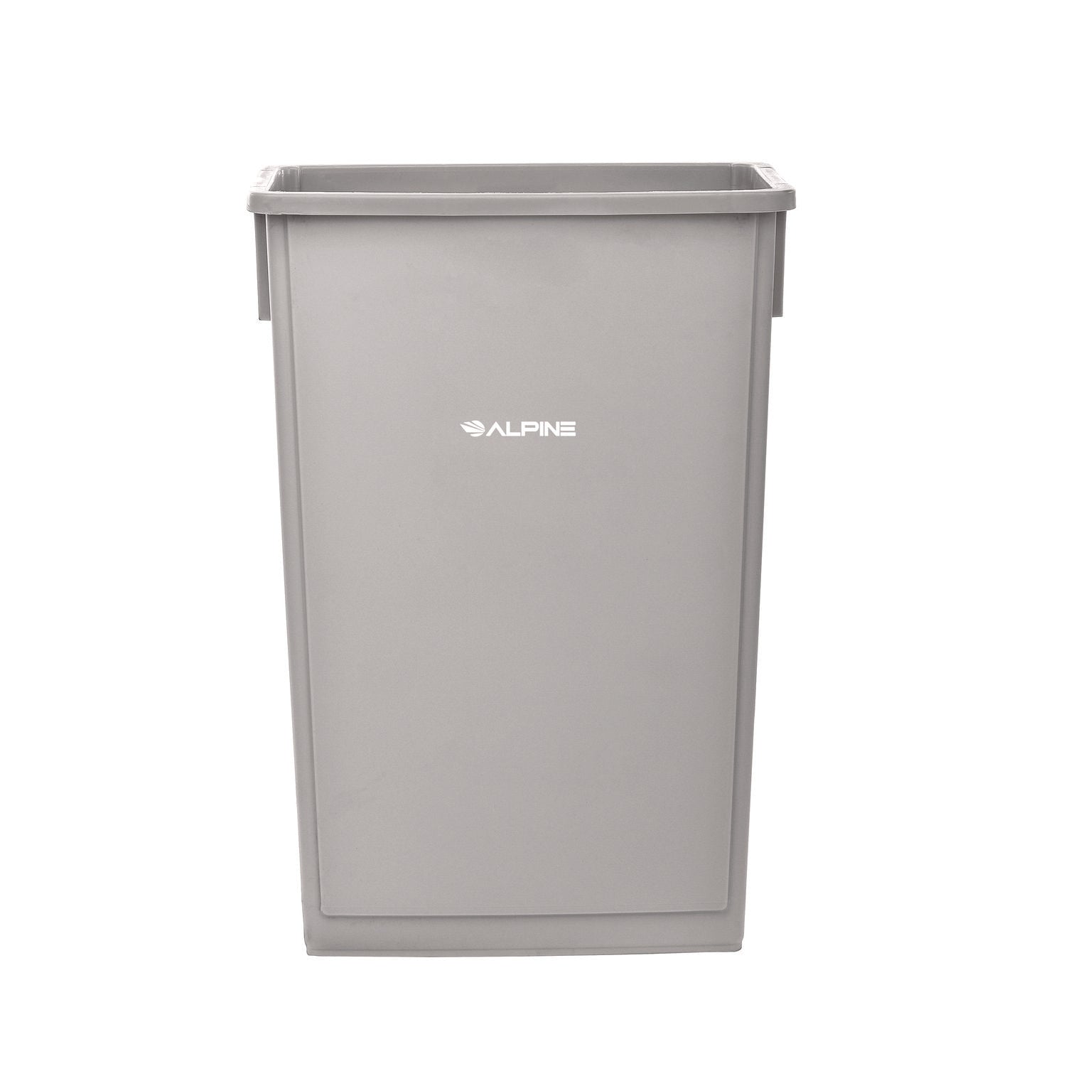 Slim 23 Gallon Indoor Trash Can, Plastic, Gray Alpine Industries Flipcost