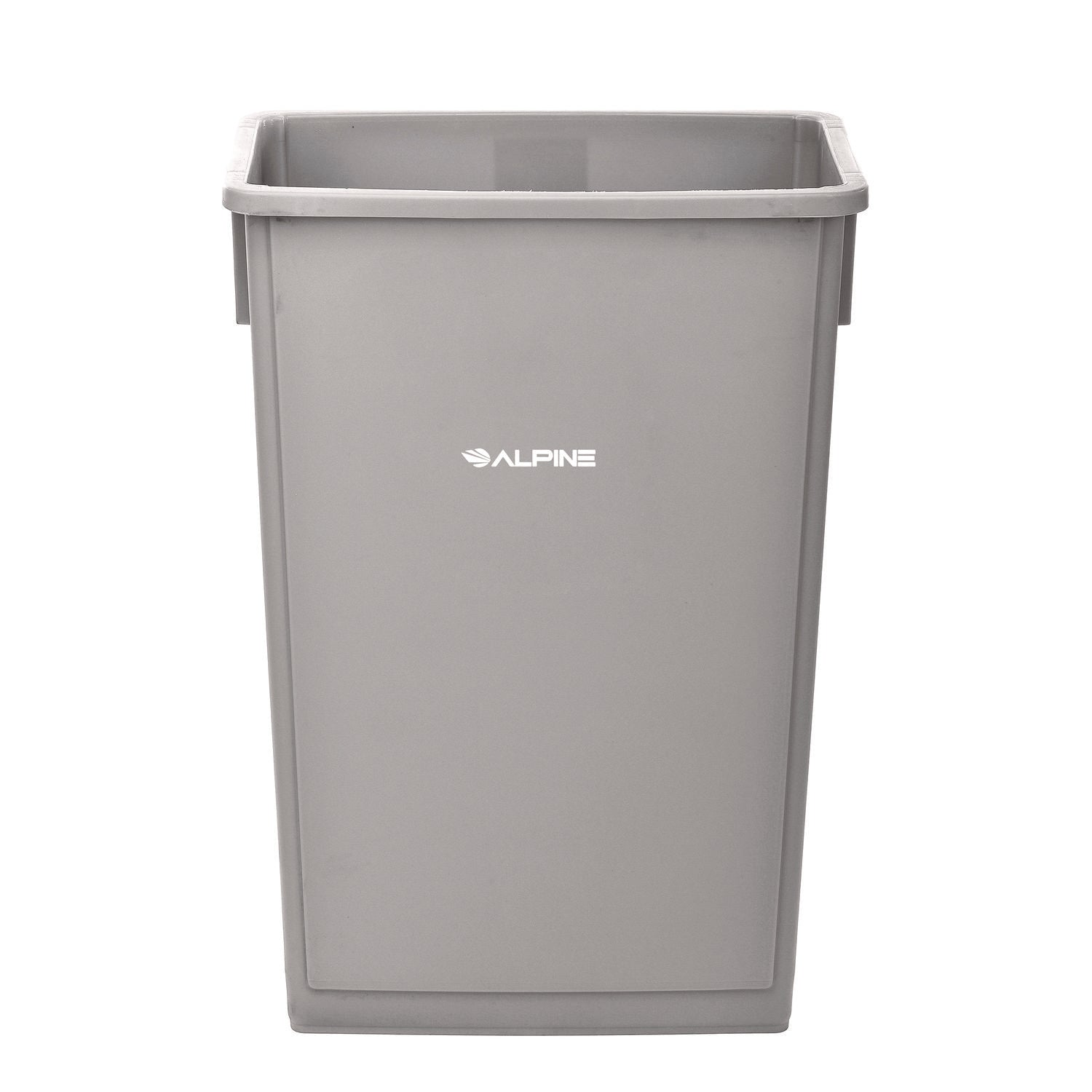 Slim 23 Gallon Indoor Trash Can, Plastic, Gray Alpine Industries Flipcost