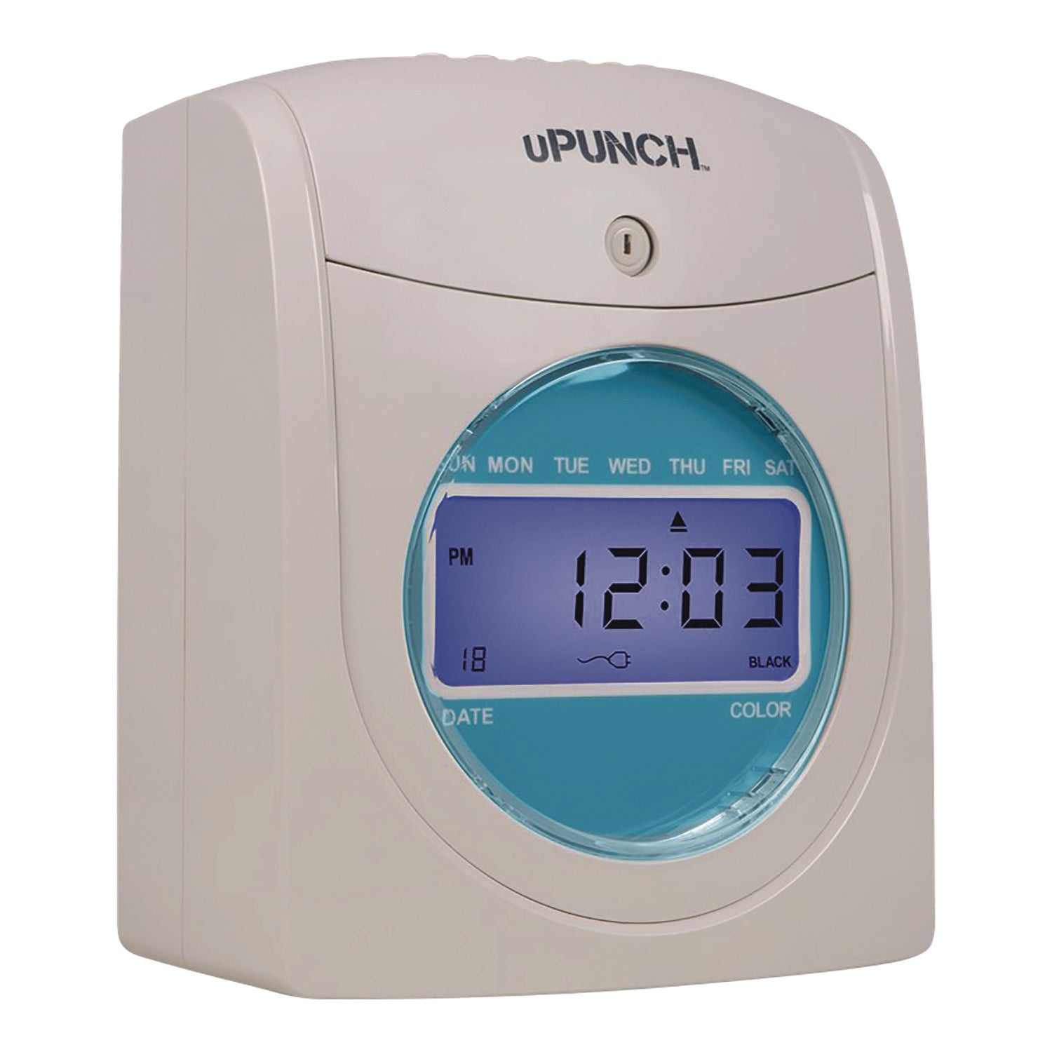 Digital Auto-Align Punch Time Clock Bundle, White uPunch™ Flipcost