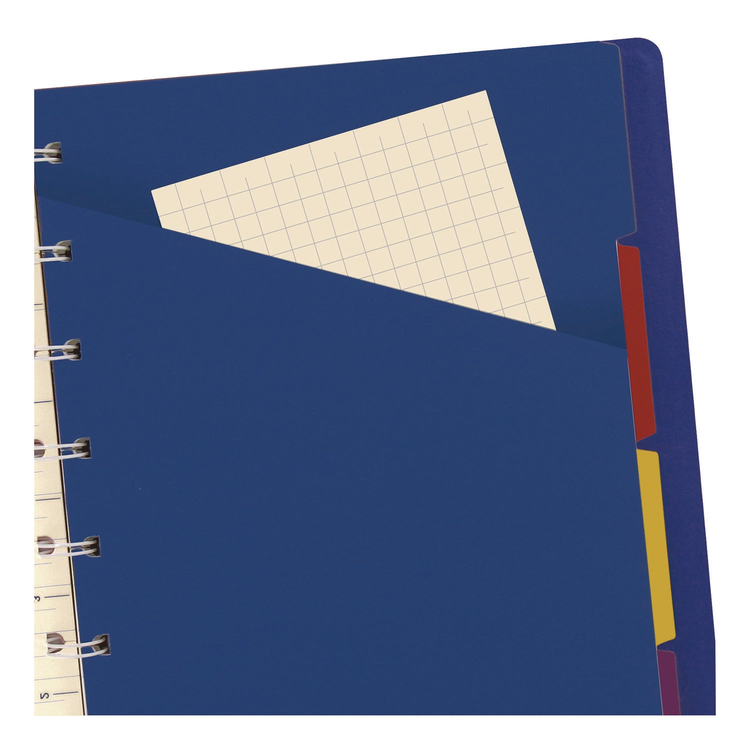 Notebook, 1-Subject, Narrow Rule, Bright Blue Cover, (112) 8.25 x 5.81 Sheets Filofax® Flipcost