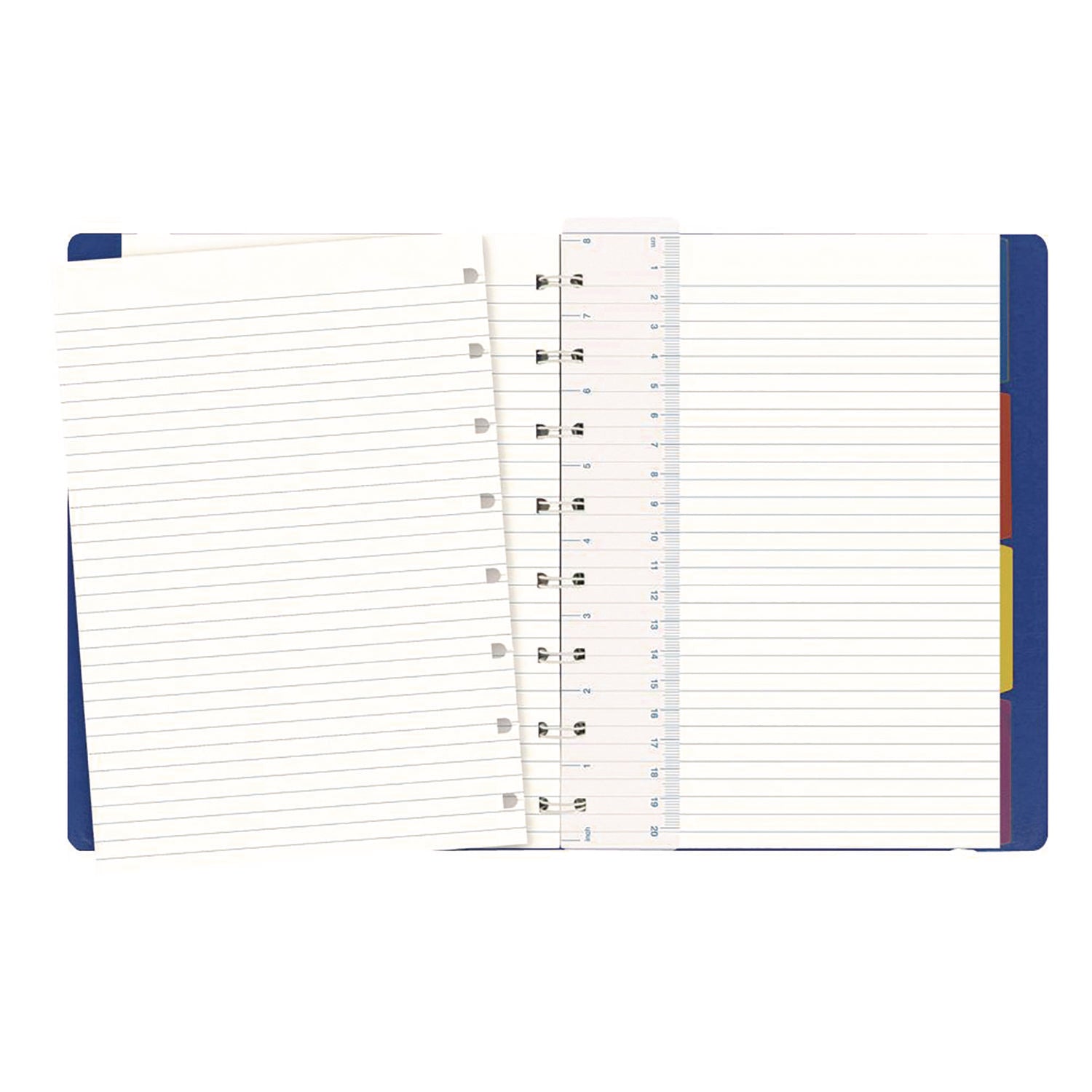 Notebook, 1-Subject, Narrow Rule, Bright Blue Cover, (112) 8.25 x 5.81 Sheets Filofax® Flipcost