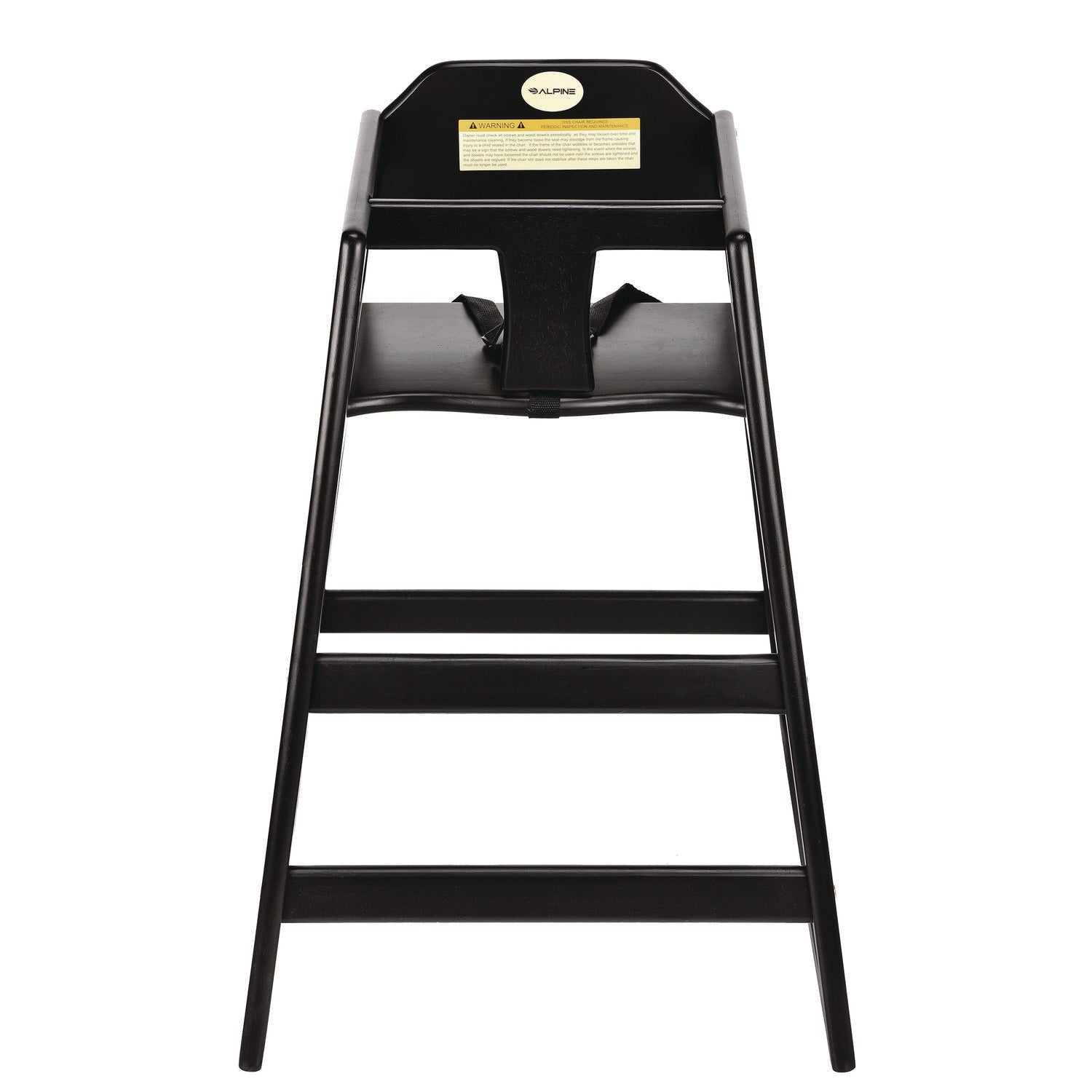 Wooden Stackable High Chair, Supports Up to 50 lb, 29.02" h, Espresso Alpine Industries Flipcost