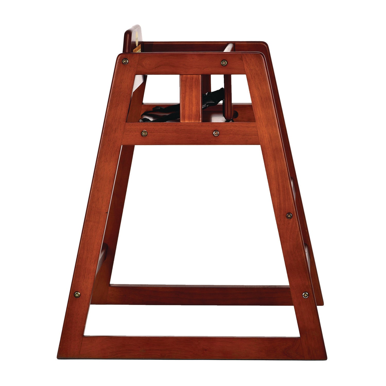 Wooden Stackable High Chair, Supports Up to 50 lb, 29.02" h, Mahogany Alpine Industries Flipcost