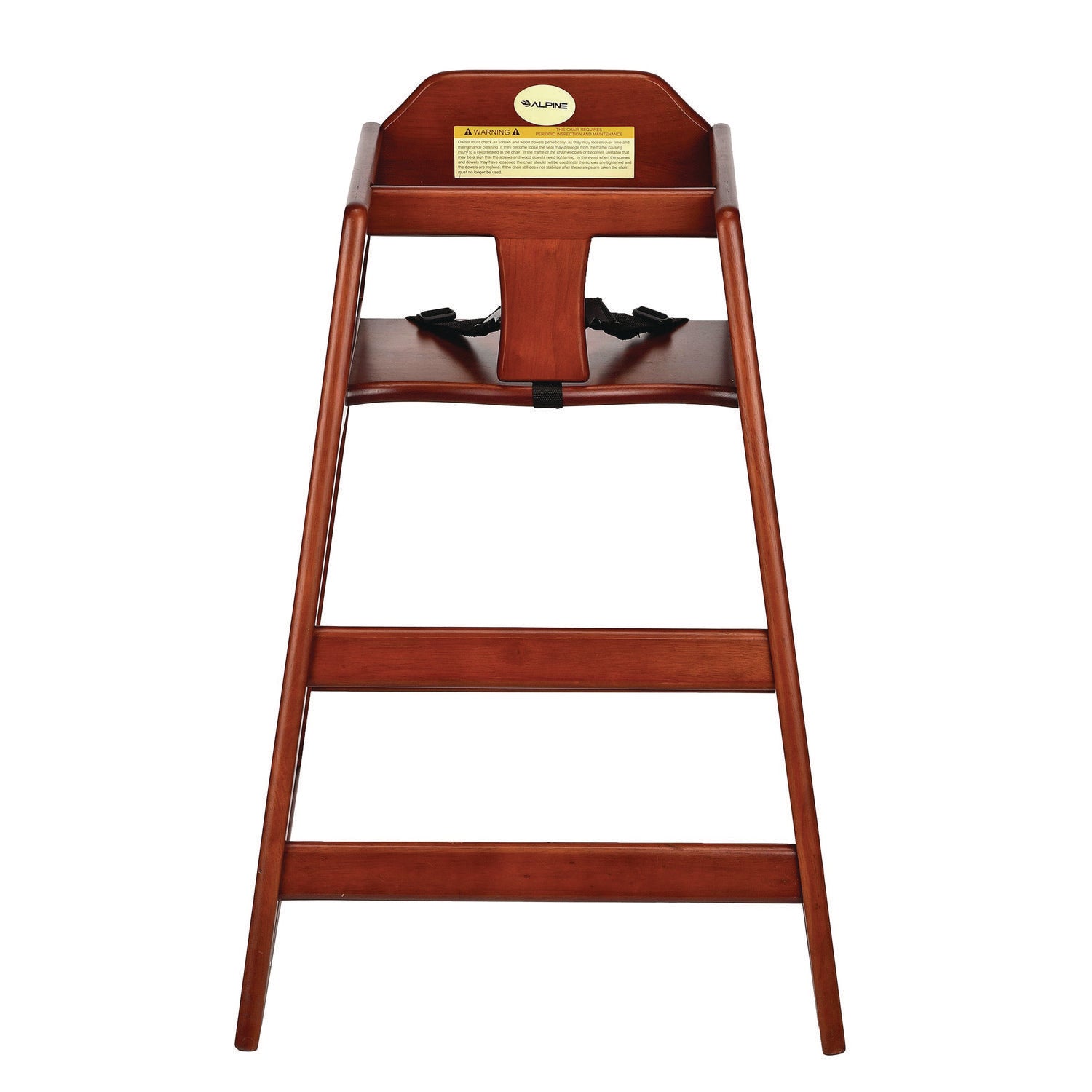 Wooden Stackable High Chair, Supports Up to 50 lb, 29.02" h, Mahogany Alpine Industries Flipcost