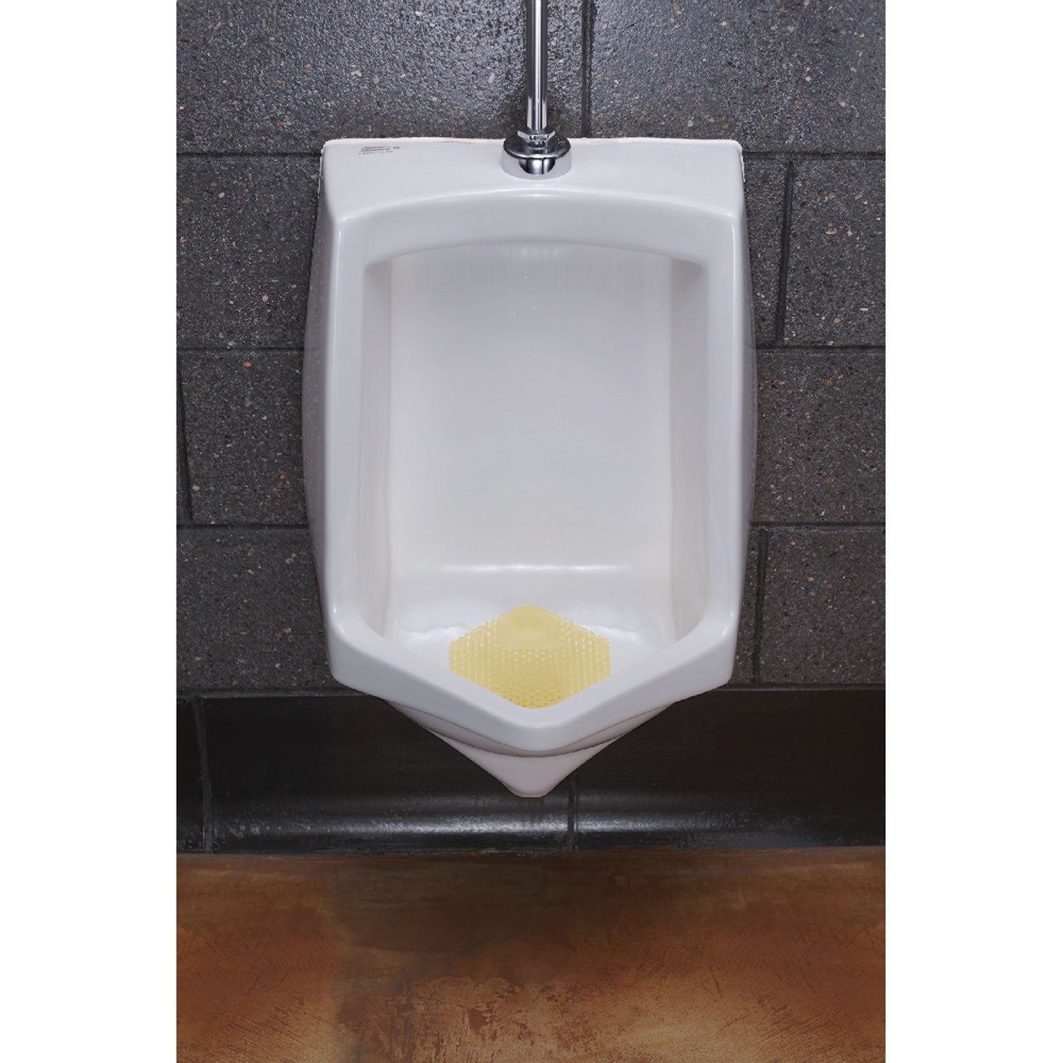 Fresh Products Wave 3D Urinal Deodorizer Screen, Citrus Scent, Yellow, 10/Box