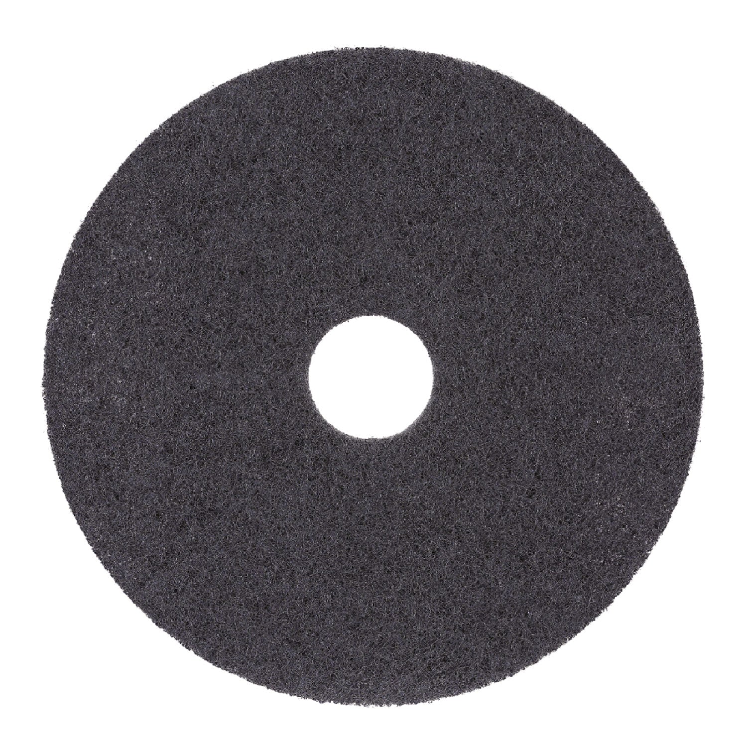 High Performance Stripping Floor Pads, 19" Diameter, Black, 5/Carton