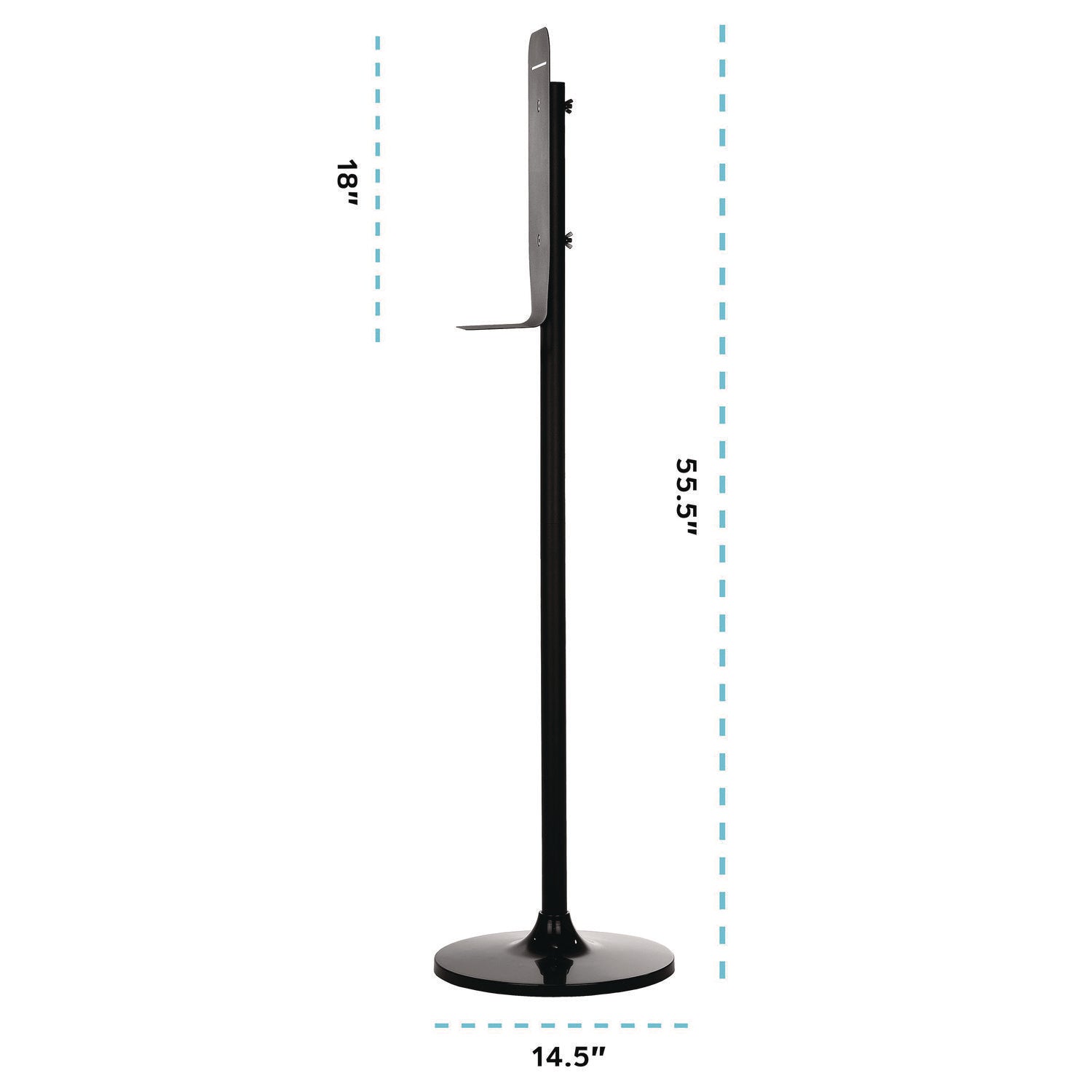 Automatic Foam Hand Sanitizer/Soap Dispenser with Floor Stand, 40 oz, 4.48 x 6 x 45, White Alpine Industries Flipcost