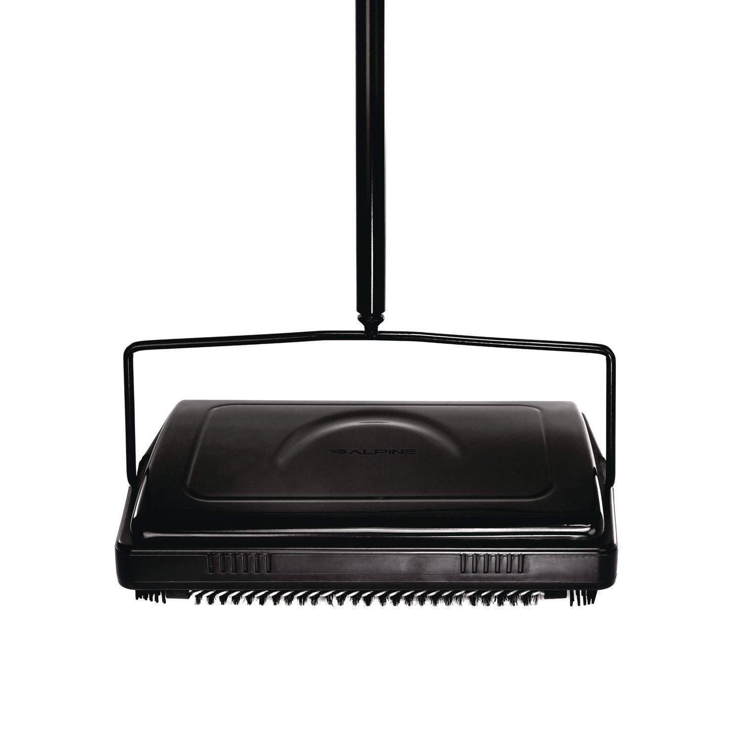 Manual Triple Brush Carpet and Floor Sweeper, 42.5" Handle, Black Alpine Industries Flipcost