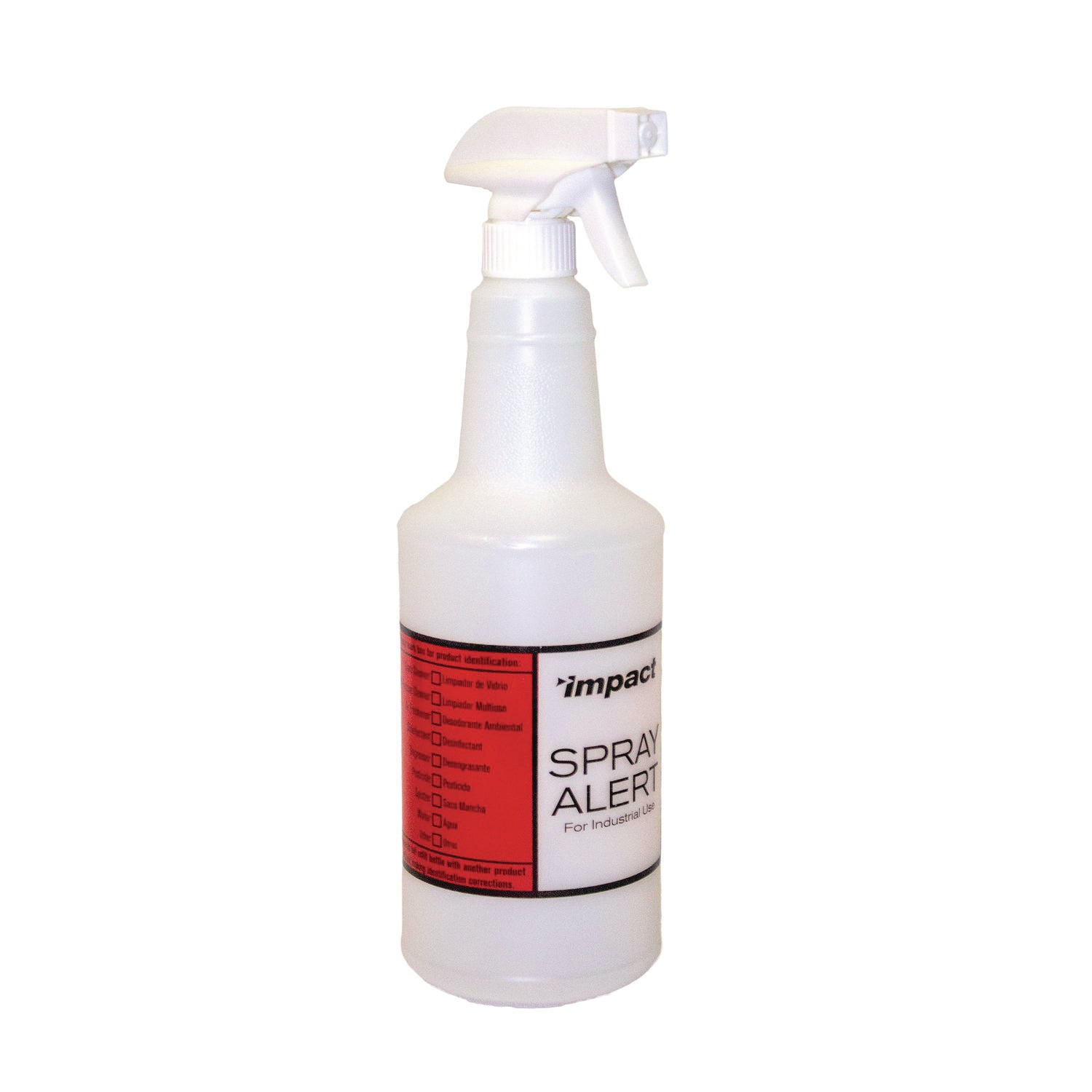 Impact® Spray Alert System, 32 oz, Natural with White/White Sprayer, 24/Carton