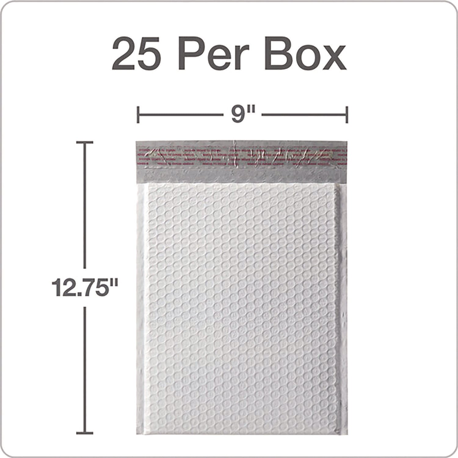 Poly Bubble Mailers, #2, Barrier Bubble Cushion, Redi-Seal Adhesive Closure, 8.25 x 11, White, 25/Pack Quality Park™ Flipcost