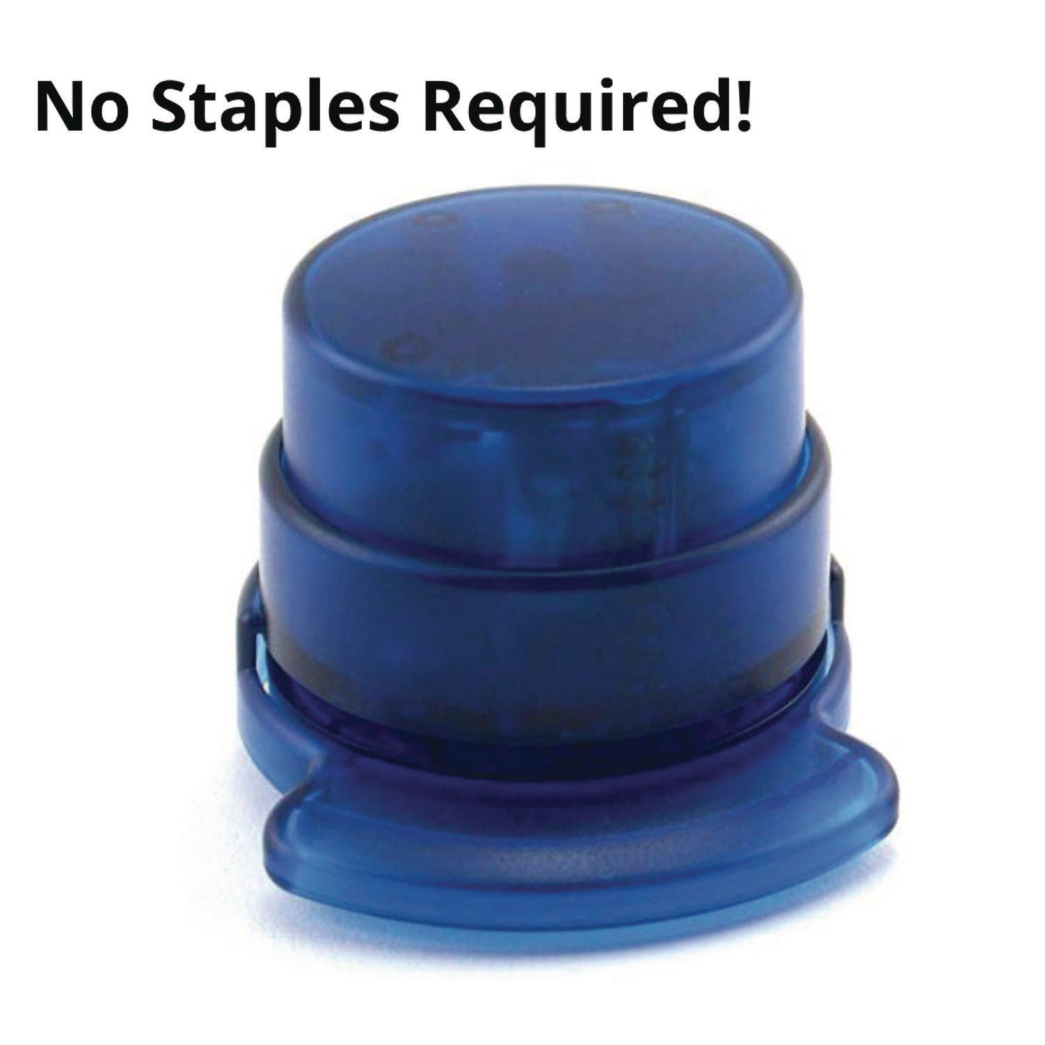 Staple-Free Stapler, 5-Sheet Capacity, 0.5" Throat Depth, Blue, 24/Carton TPG Creations™ Flipcost