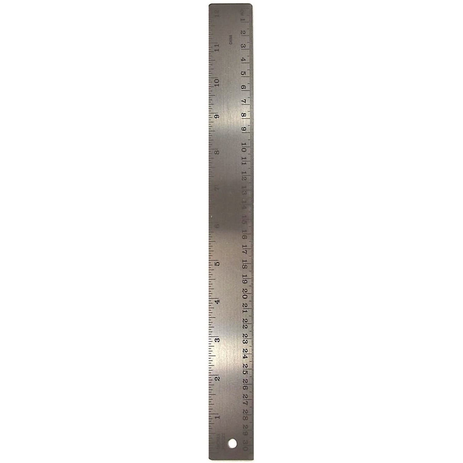 Stainless Steel Ruler, Standard/Metric, 12" Long, Silver, 72/Carton TPG Creations™ Flipcost