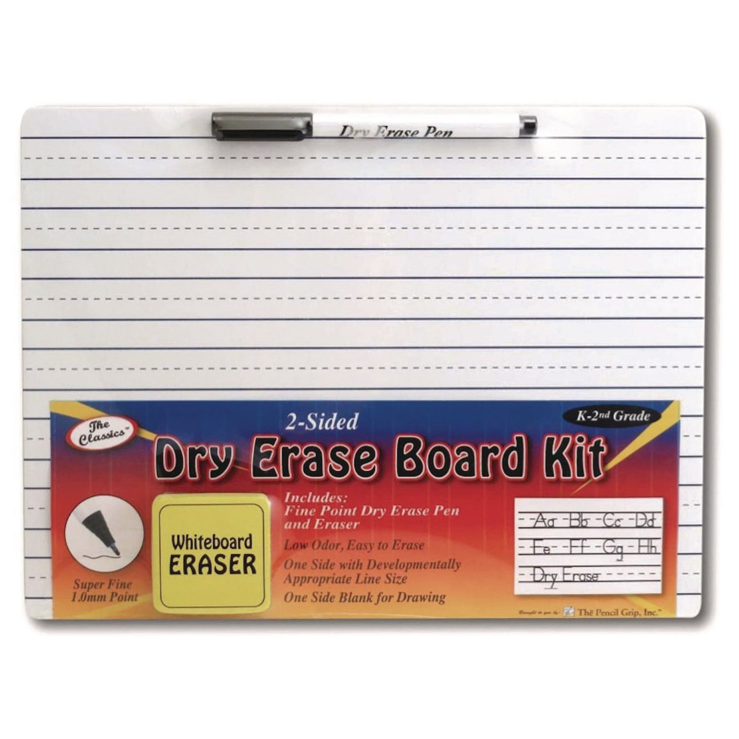 Dry Erase Whiteboard Student Starter Kits with Markers and Erasers, 11.75" x 9", White Surface, 24/Carton