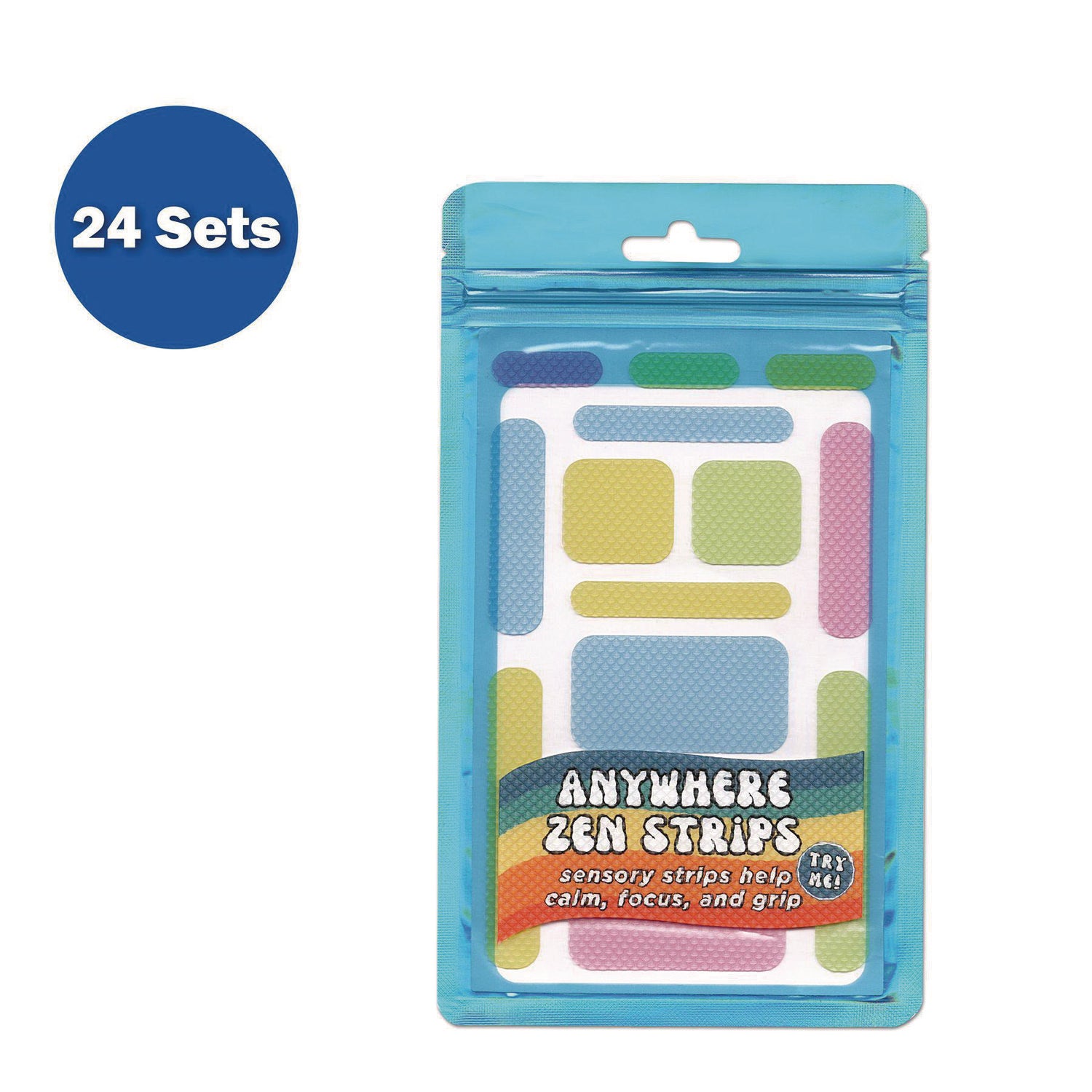 Anywhere  Zen Strips, Bumpy, Assorted Pastel Colors, 13/Set, 24 Sets/Carton TPG Creations™ Flipcost