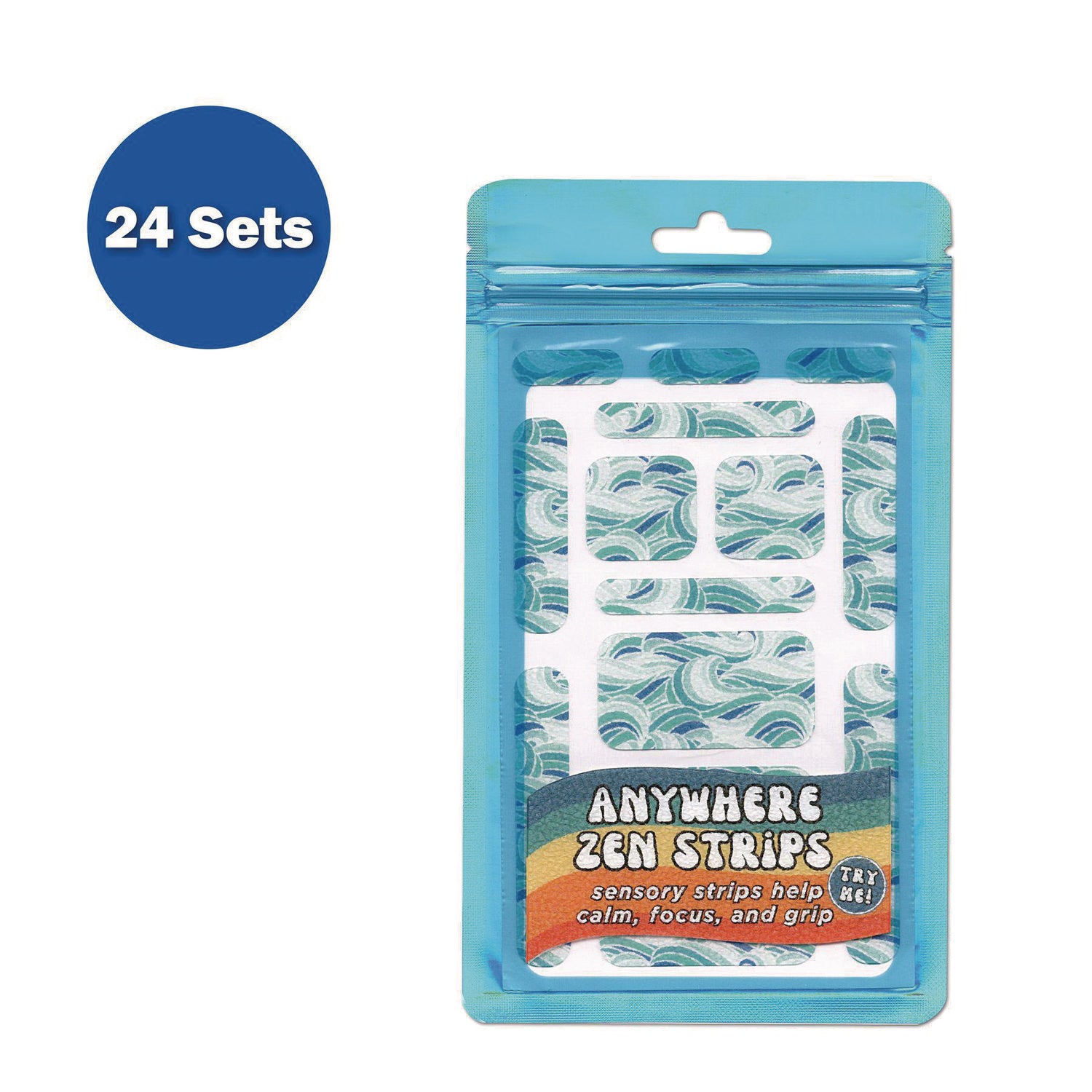 Anywhere Zen Strips, Sandy Waves, Assorted Colors, 13/Set, 24 Sets/Carton TPG Creations™ Flipcost