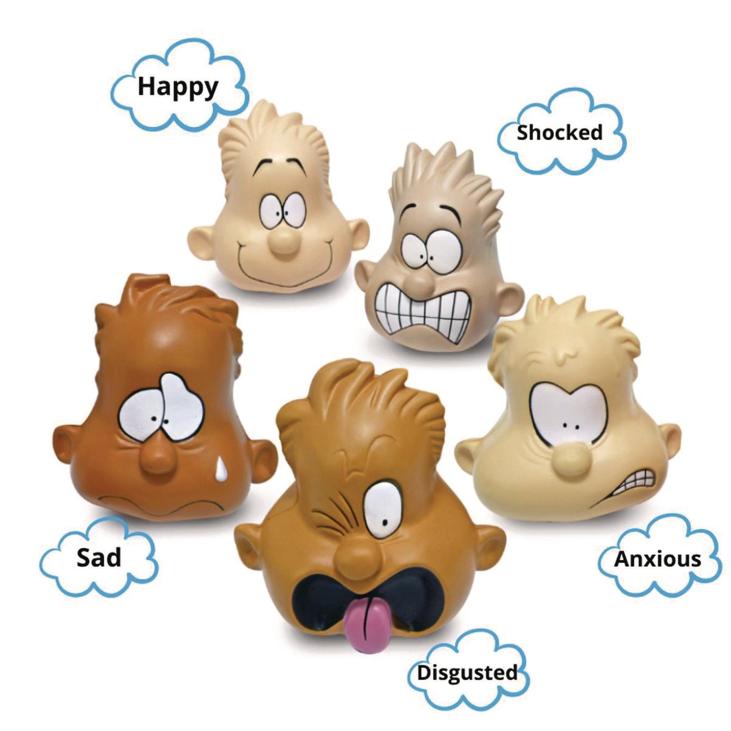 Feeling Heads Expression Set, Assorted Colors, 5/Set, 10 Sets/Carton TPG Creations™ Flipcost