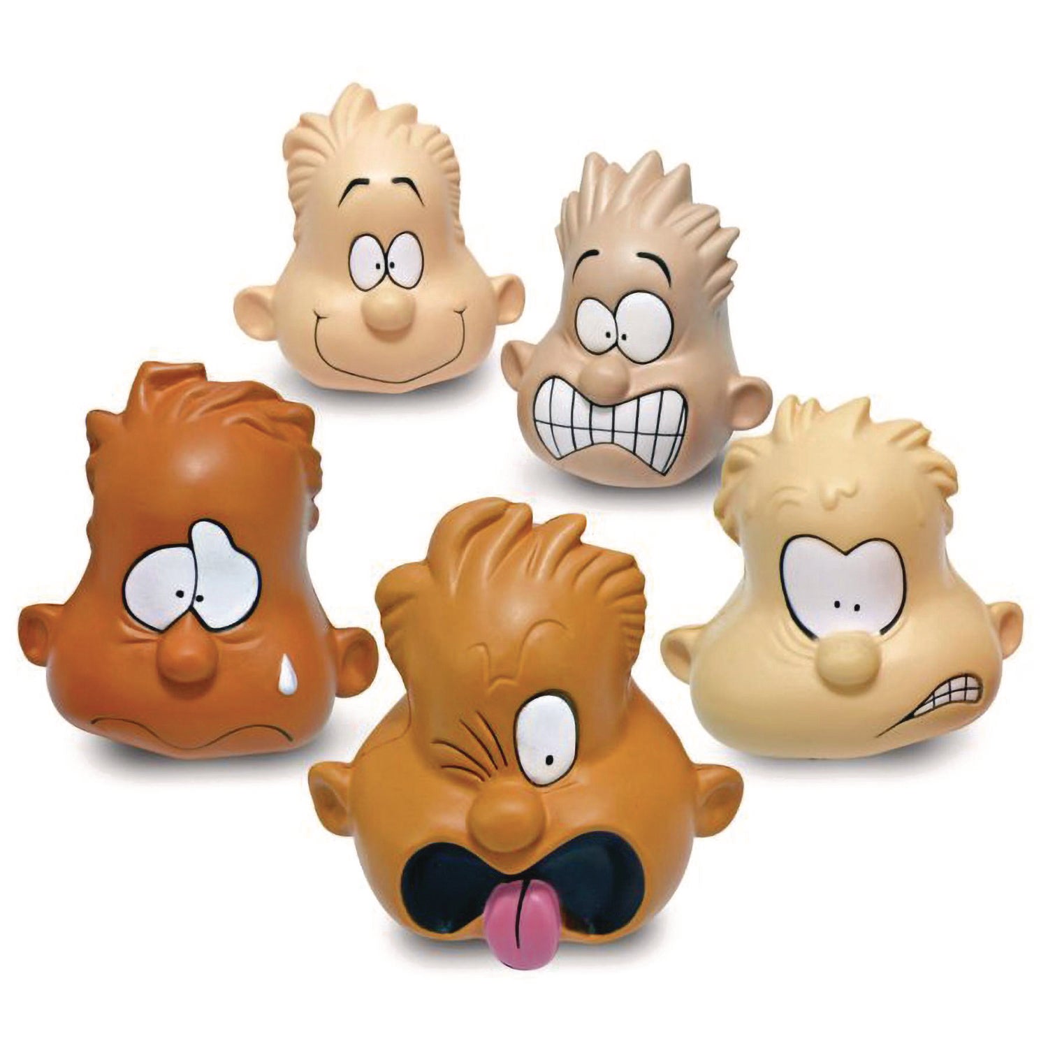 Feeling Heads Expression Set, Assorted Colors, 5/Set, 10 Sets/Carton