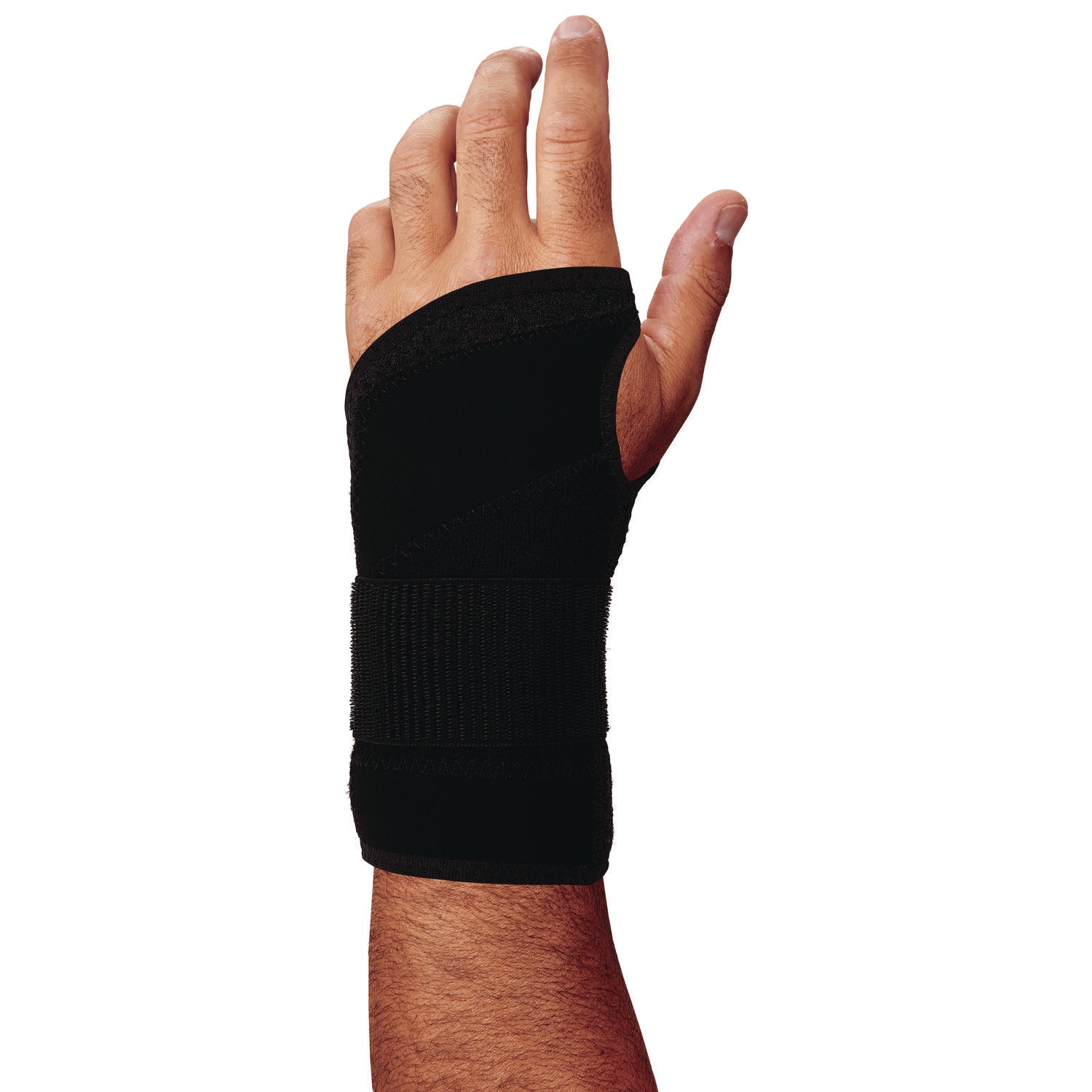 ProFlex 4005 Wrist Brace Support with Single Strap, Small, Fits Left Hand, Black ergodyne® Flipcost