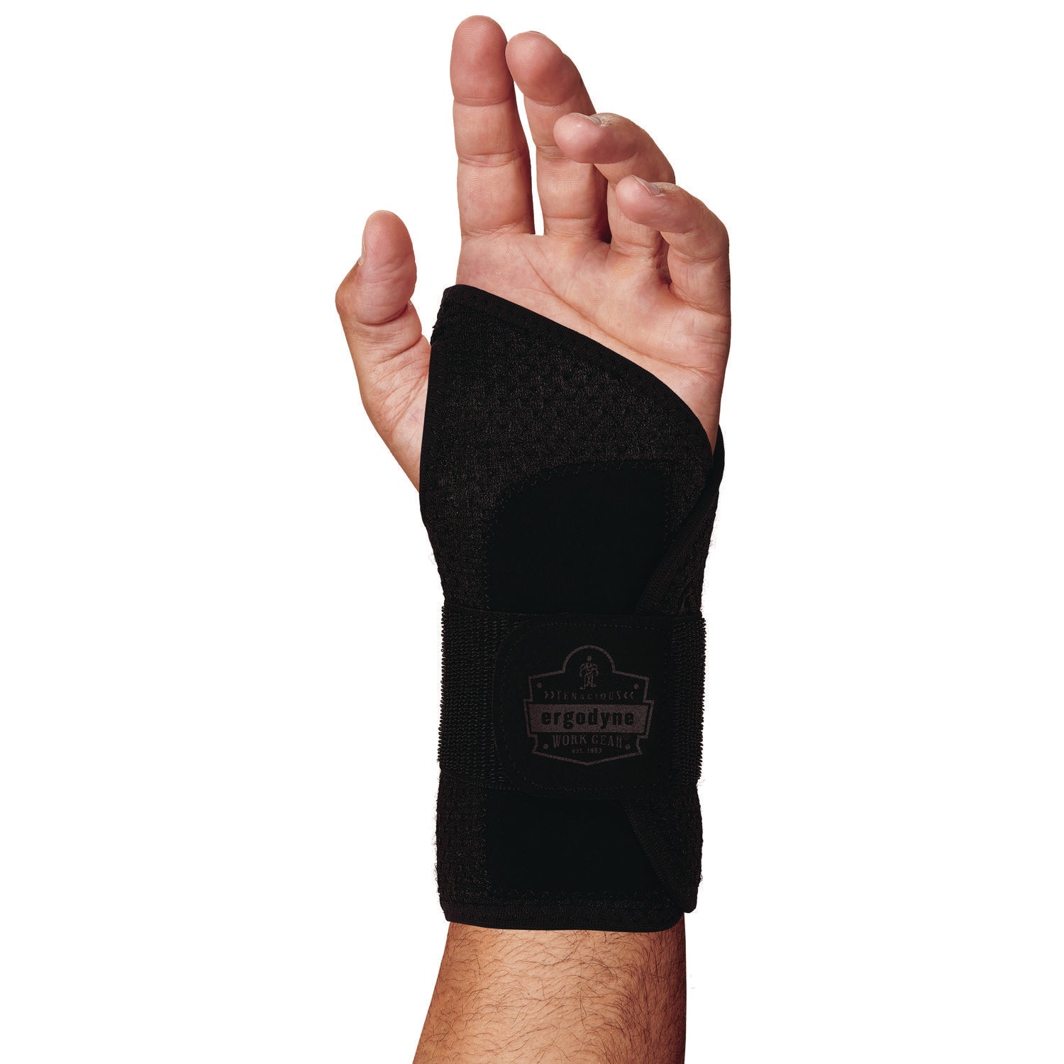 ProFlex 4005 Wrist Brace Support with Single Strap, Small, Fits Left Hand, Black ergodyne® Flipcost