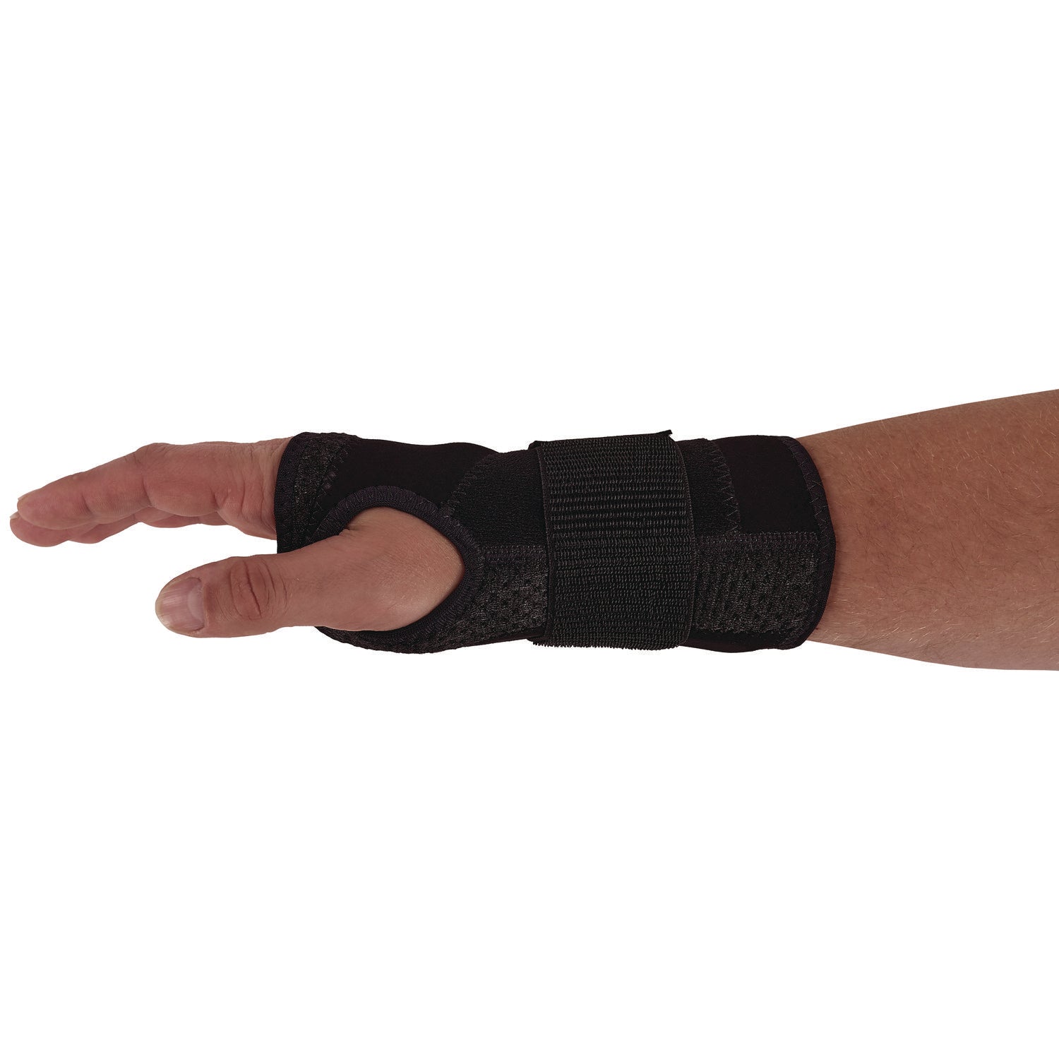 ProFlex 4005 Wrist Brace Support with Single Strap, Small, Fits Left Hand, Black ergodyne® Flipcost