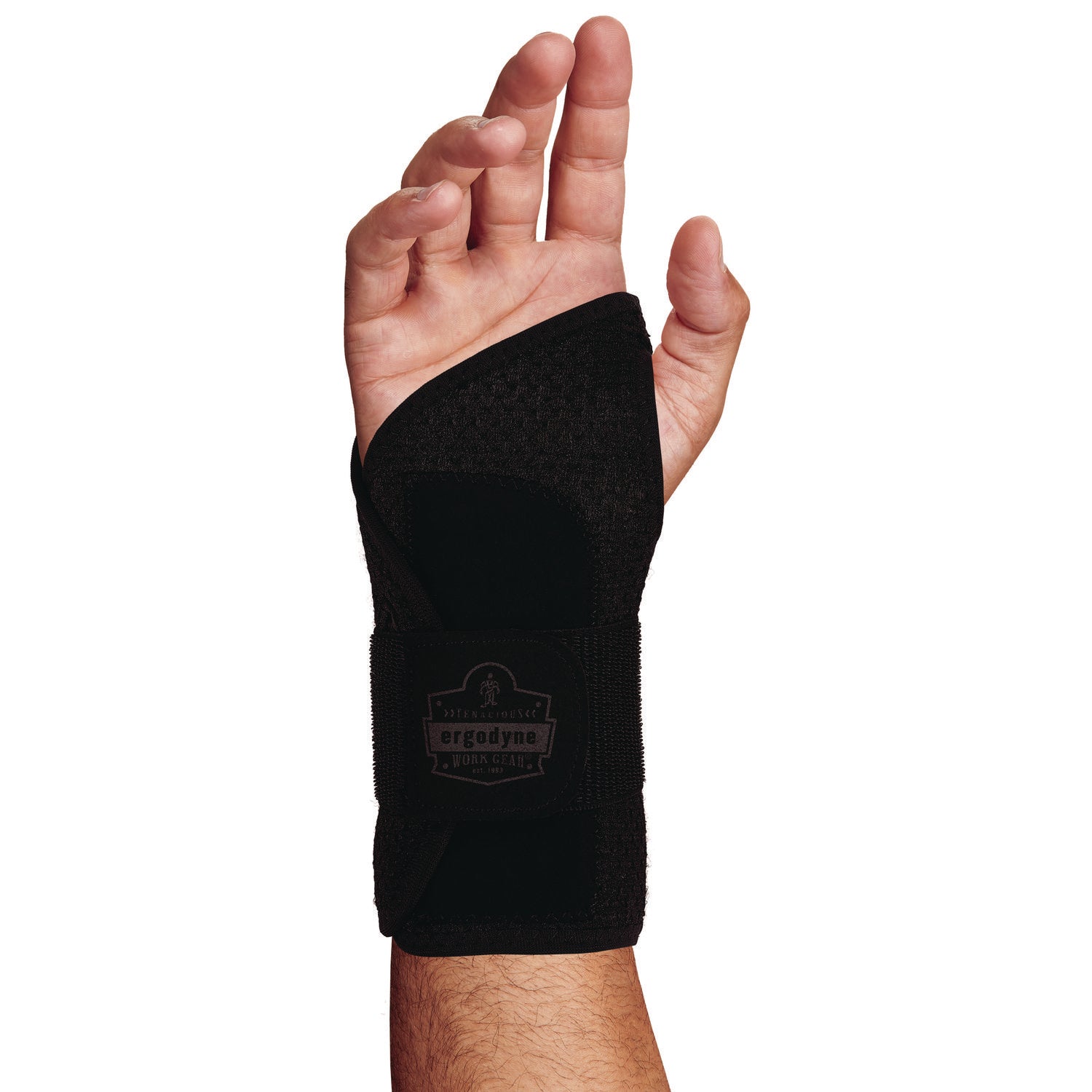 ProFlex 4005 Wrist Brace Support with Single Strap, Small, Fits Right Hand, Black ergodyne® Flipcost