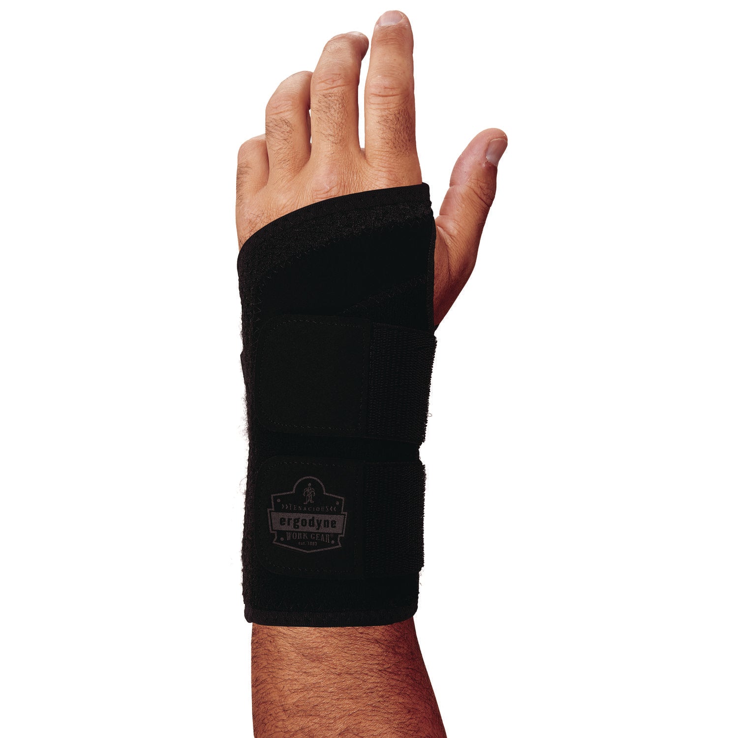 ProFlex 4015 Wrist Brace Support with Double Strap, X-Large, Fits Left Hand, Black ergodyne® Flipcost