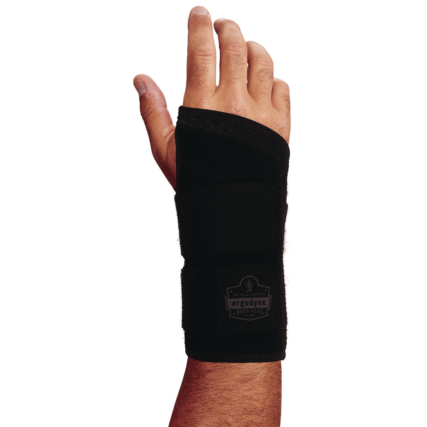 ProFlex 4015 Wrist Brace Support with Double Strap, Small, Fits Right Hand, Black ergodyne® Flipcost