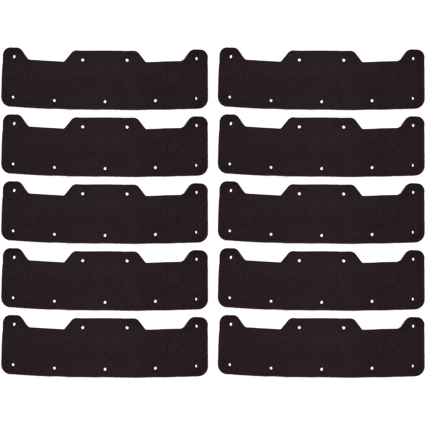 Skullerz 8953 Hard Shell Bump Cap Sweatband Replacement, Black, 10/Pack