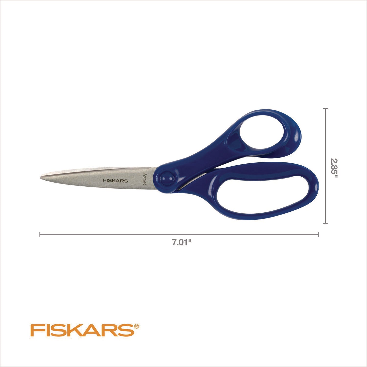 Student Scissors, Pointed Tip, 7" Long, Offset Assorted Color Handle Fiskars® Flipcost