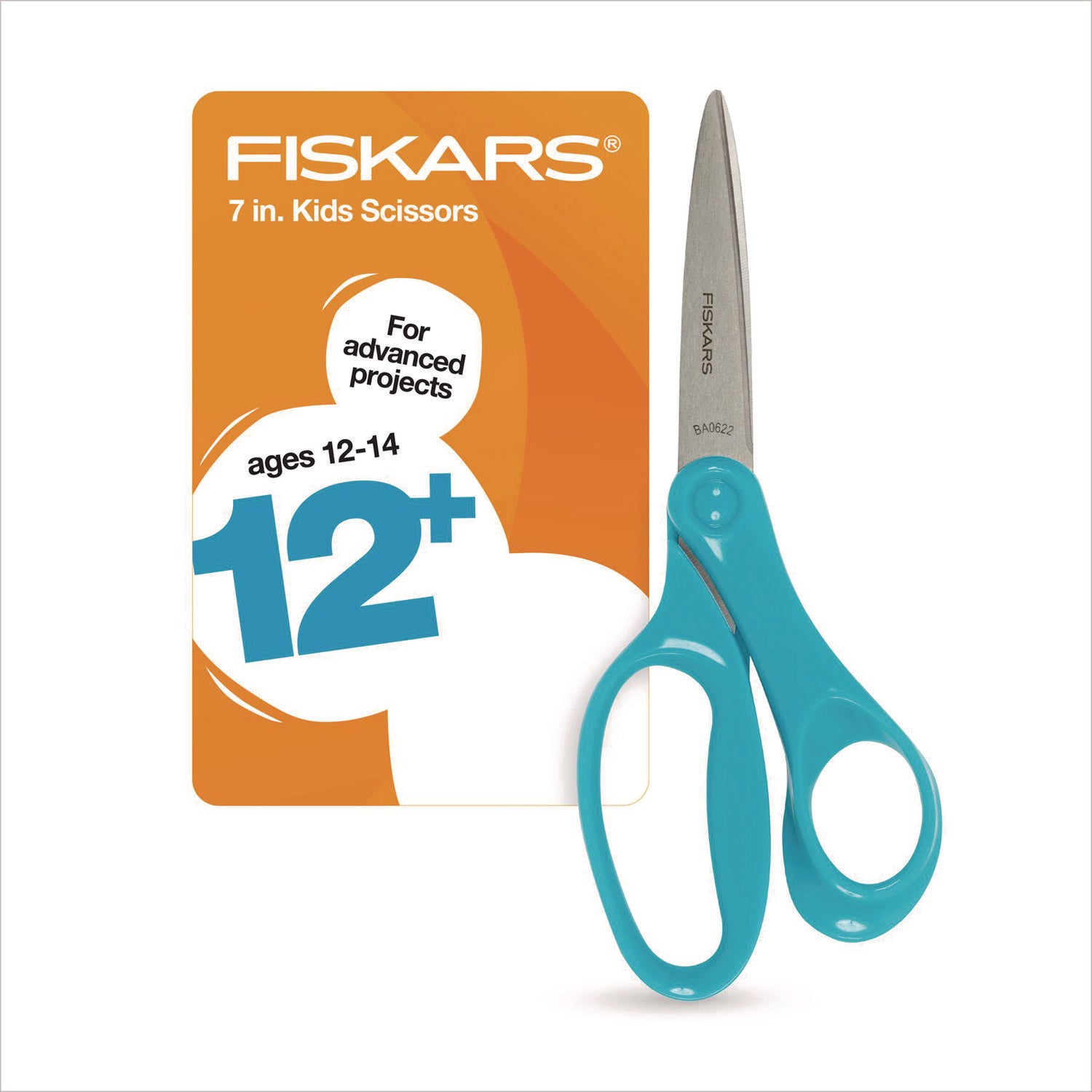 Student Scissors, Pointed Tip, 7" Long, Offset Assorted Color Handle Fiskars® Flipcost