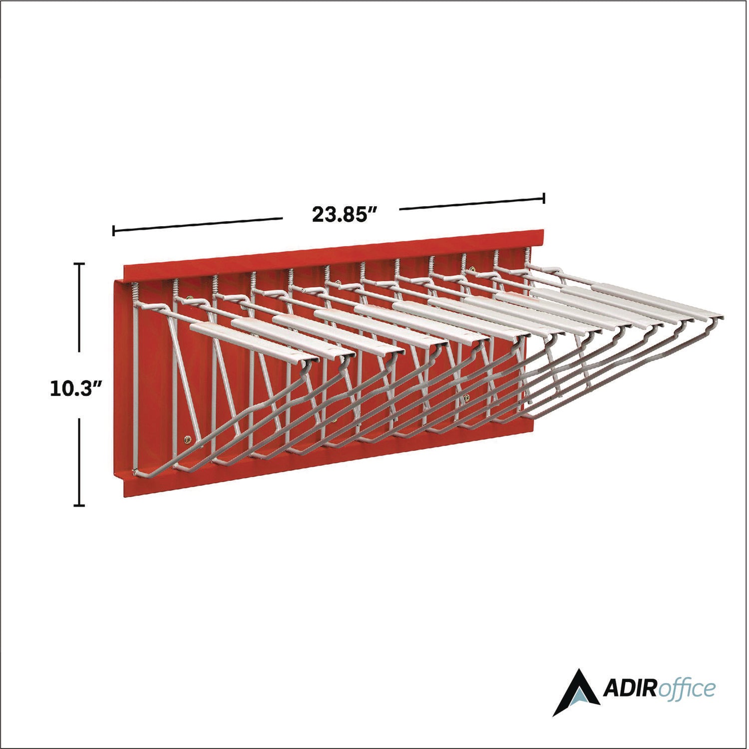 Large File Blueprint Pivot Wall Rack, Assorted Document Sizes Accommodated, 11" x 15.8" x 23.9", Red AdirOffice Flipcost