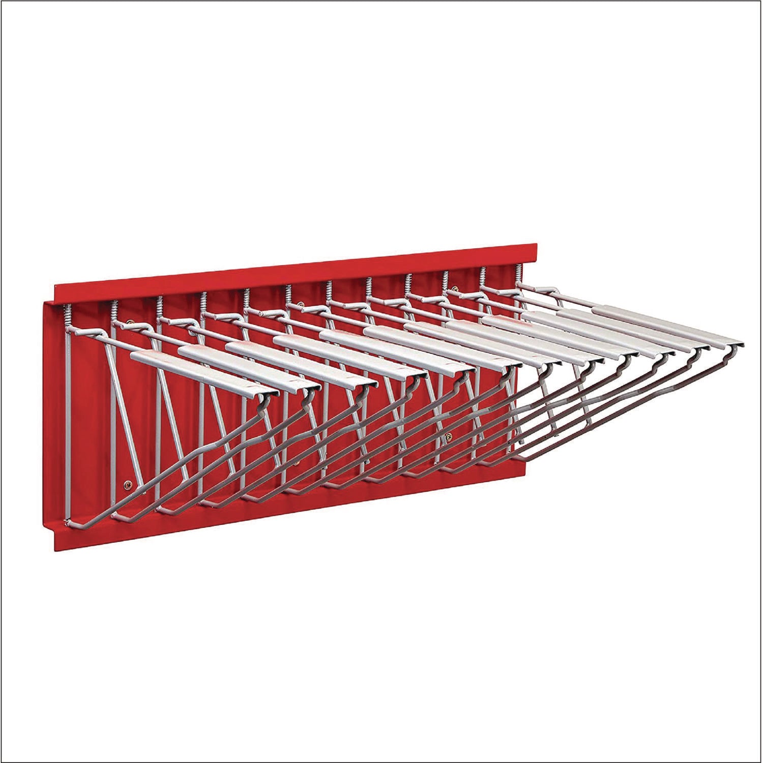 Large File Blueprint Pivot Wall Rack, Assorted Document Sizes Accommodated, 11" x 15.8" x 23.9", Red