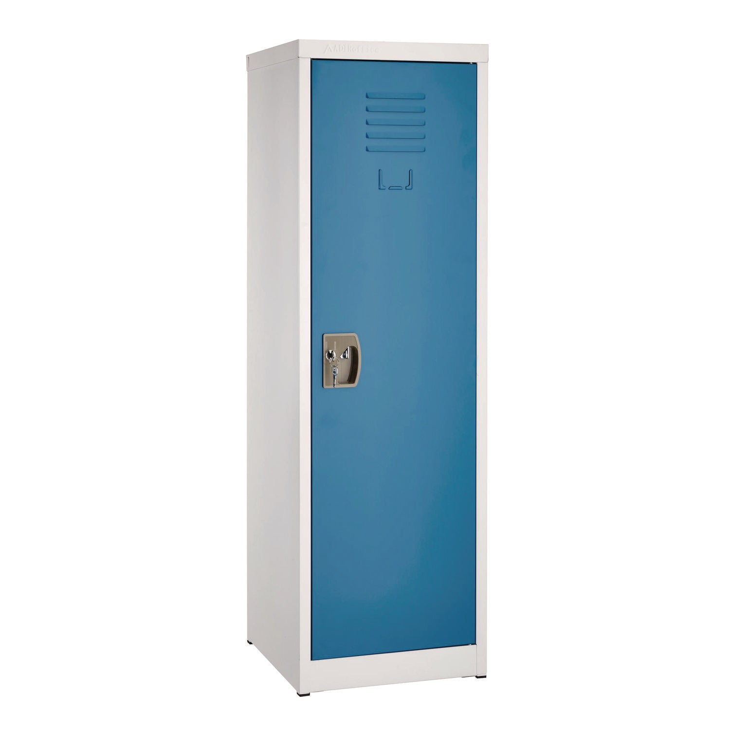 Steel Storage Locker, 1 Compartment, 15 x 15 x 48, Blue