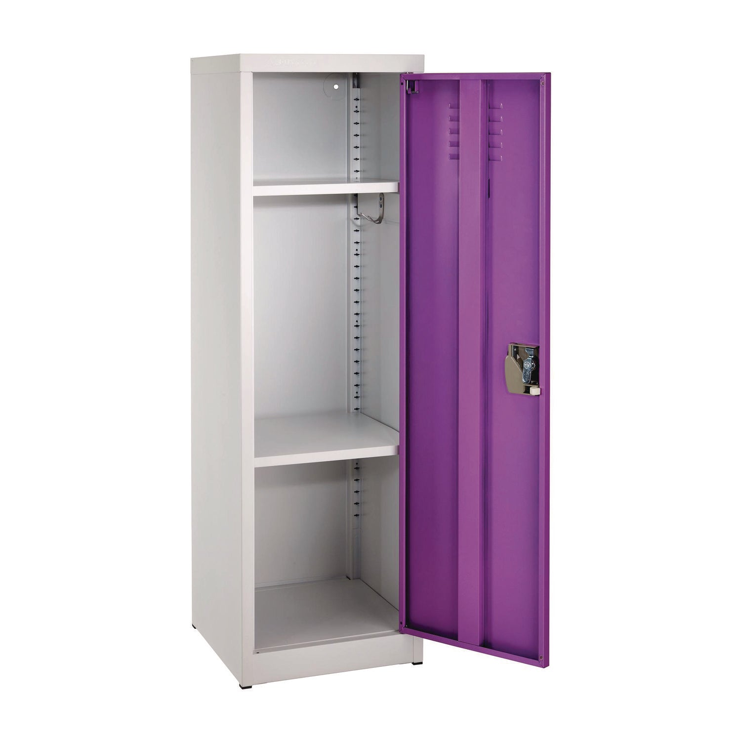 Steel Storage Locker, 1 Compartment, 15 x 15 x 48, Purple AdirOffice Flipcost