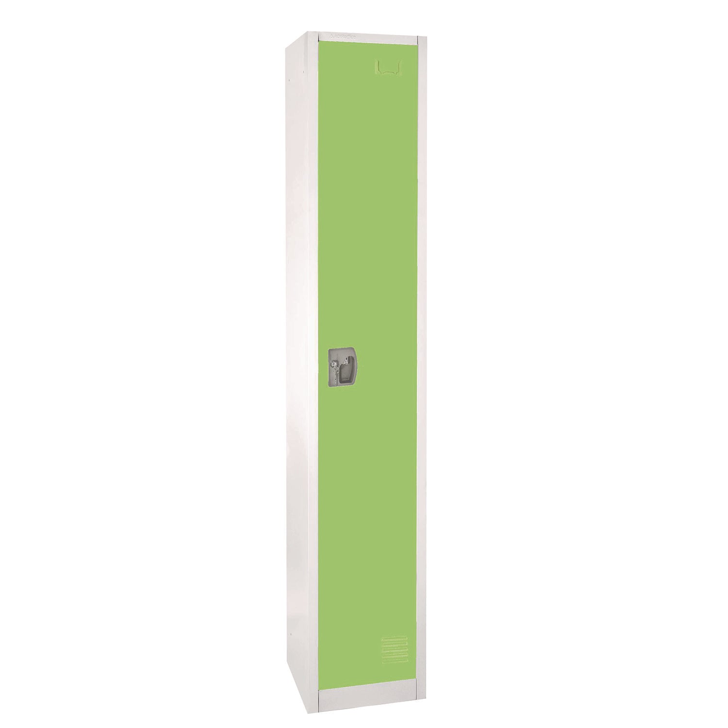 Steel Storage Locker, 1 Compartment, 12 x 12 x 72, Green