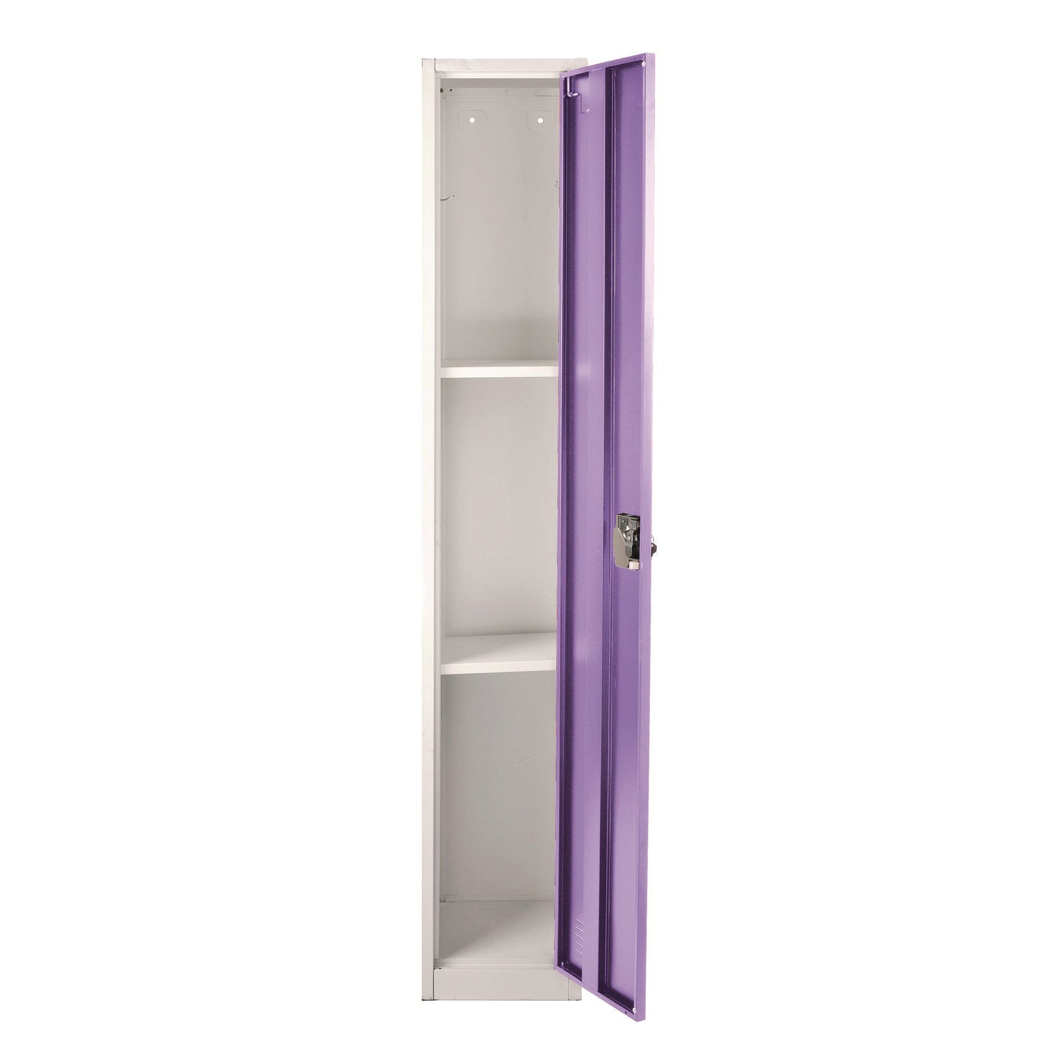 Steel Storage Locker, 1 Compartment, 12 x 12 x 72, Purple AdirOffice Flipcost