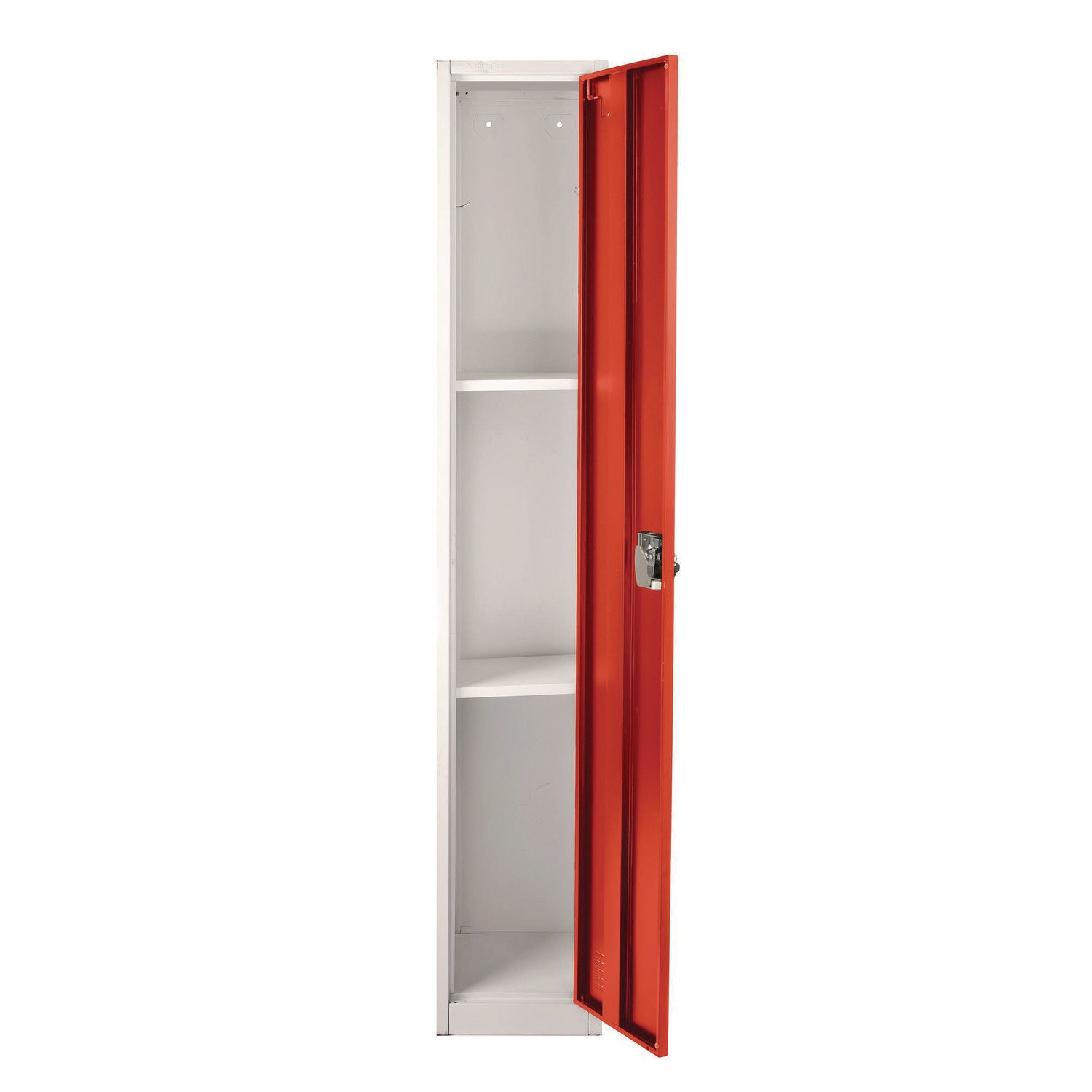 Steel Storage Locker, 1 Compartment, 12 x 12 x 72, Red AdirOffice Flipcost