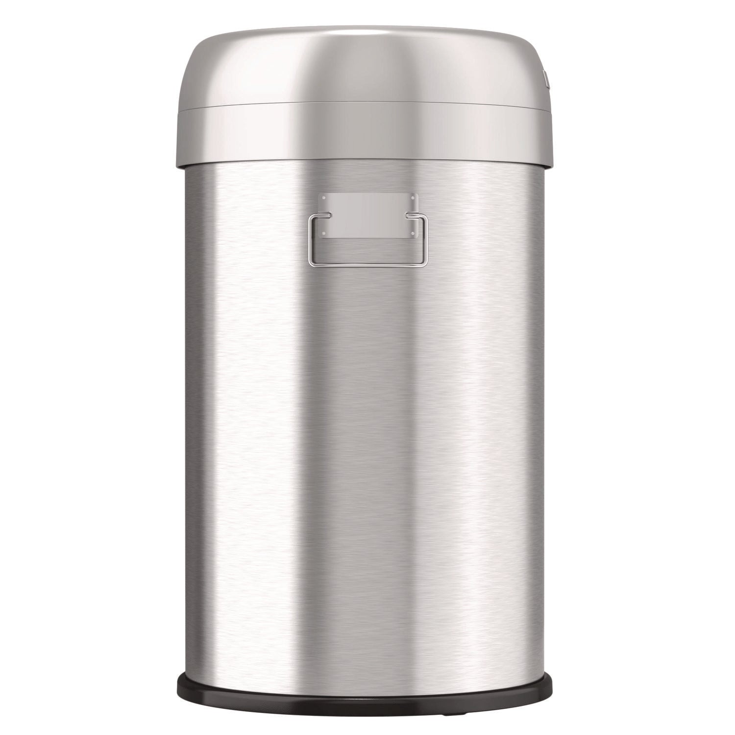 Open Top Trash Can, 13 gal, Plastic/Stainless Steel, Silver HLS Commercial® Flipcost