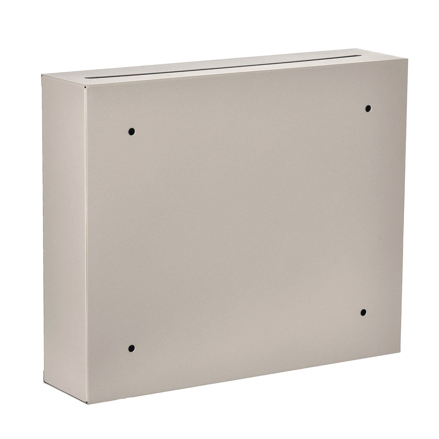 Large Size Steel Multi-Purpose Secure Drop Box, 12 x 3 x 10, Beige AdirOffice Flipcost